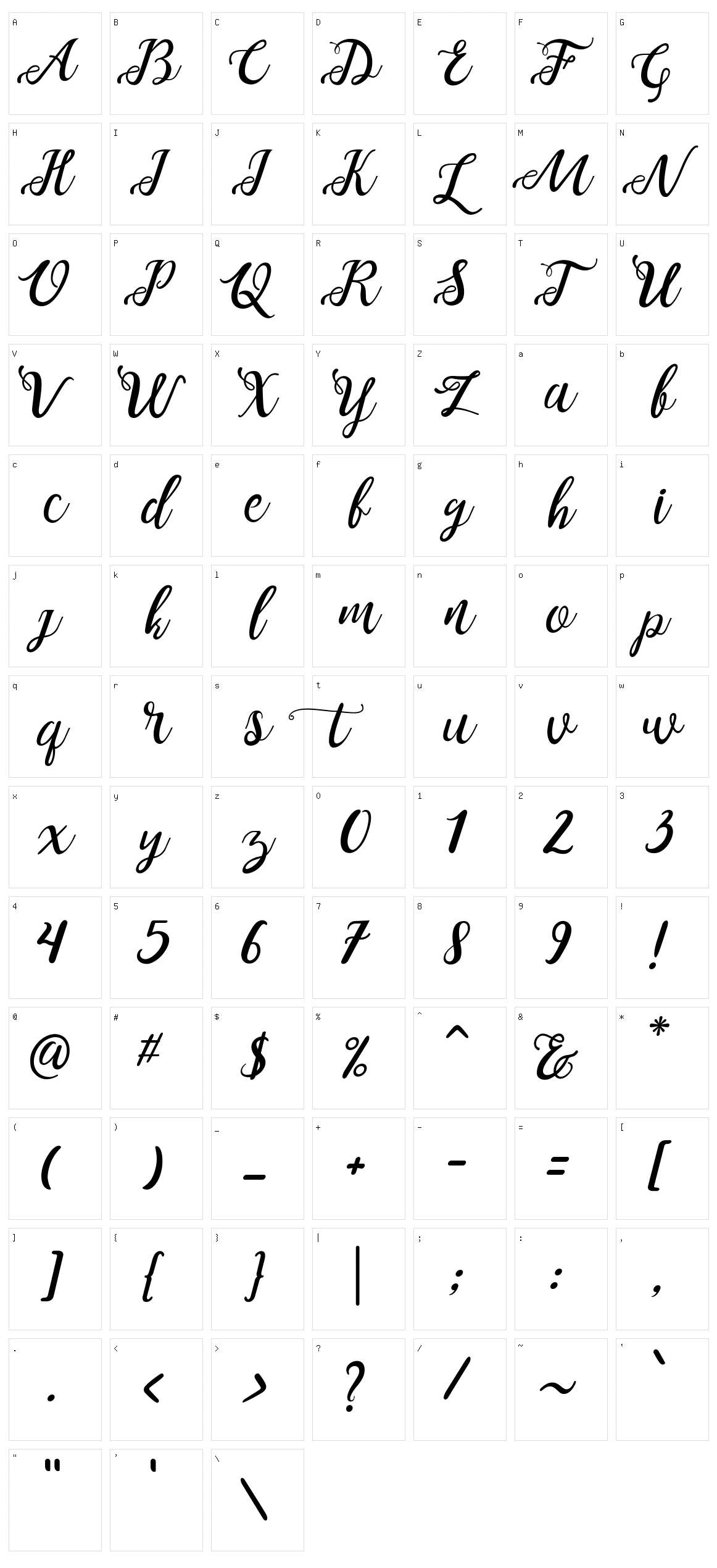 Noelan Character Set