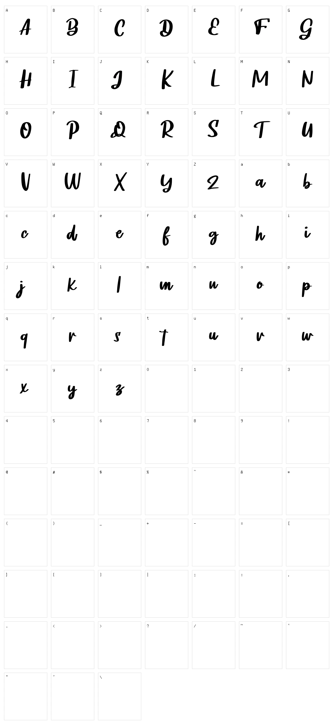 Noifale Character Set