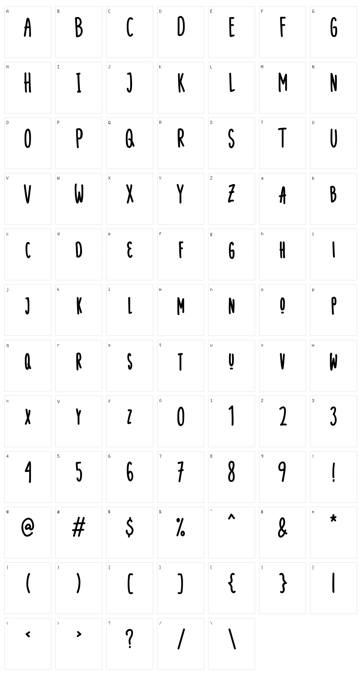 Nonplussed Character Set