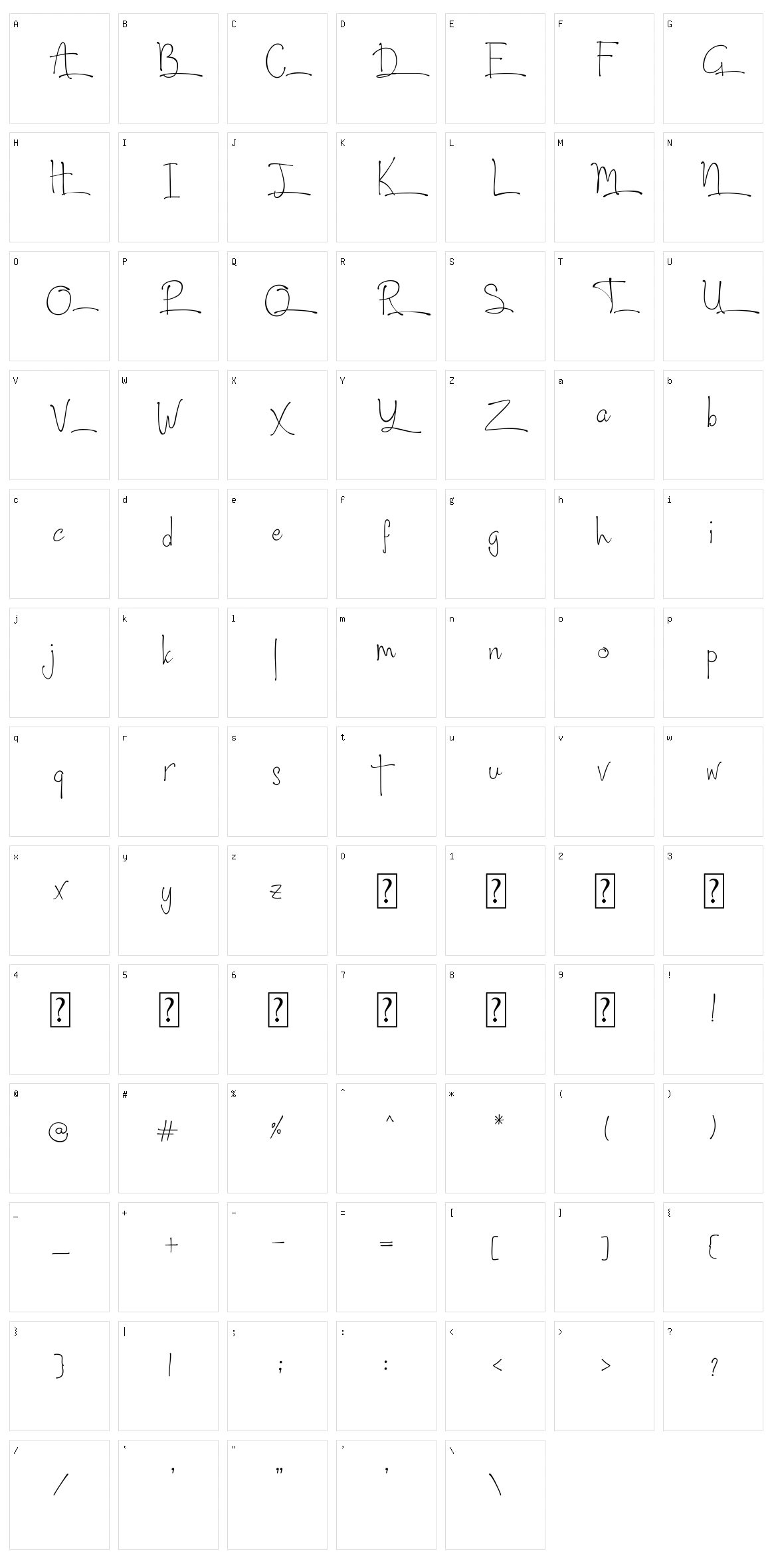 North City Character Set