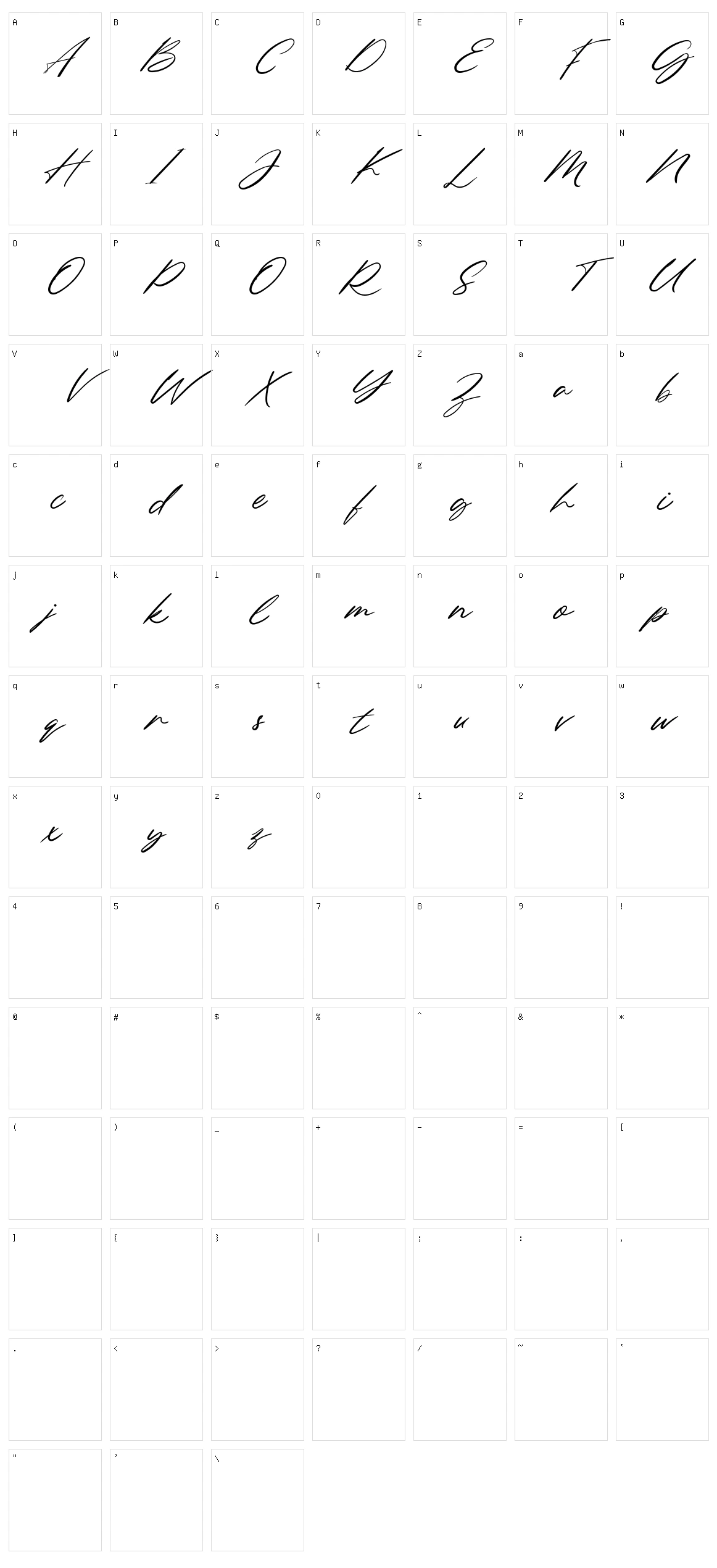 Northern Forest Character Set