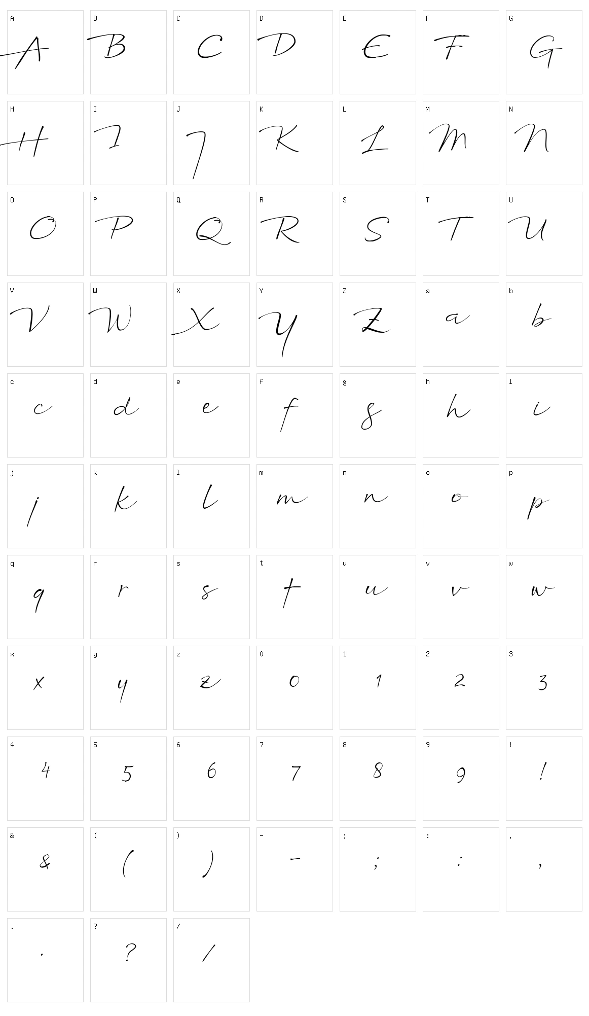 Northon Character Set