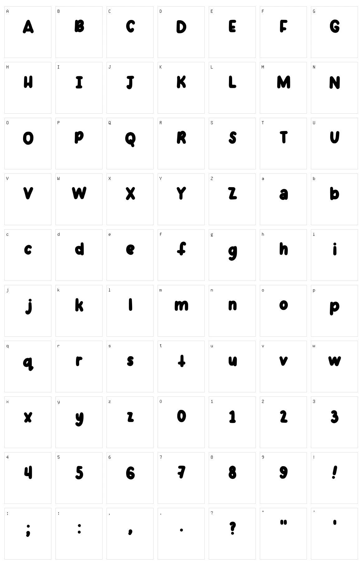 Notes Character Set