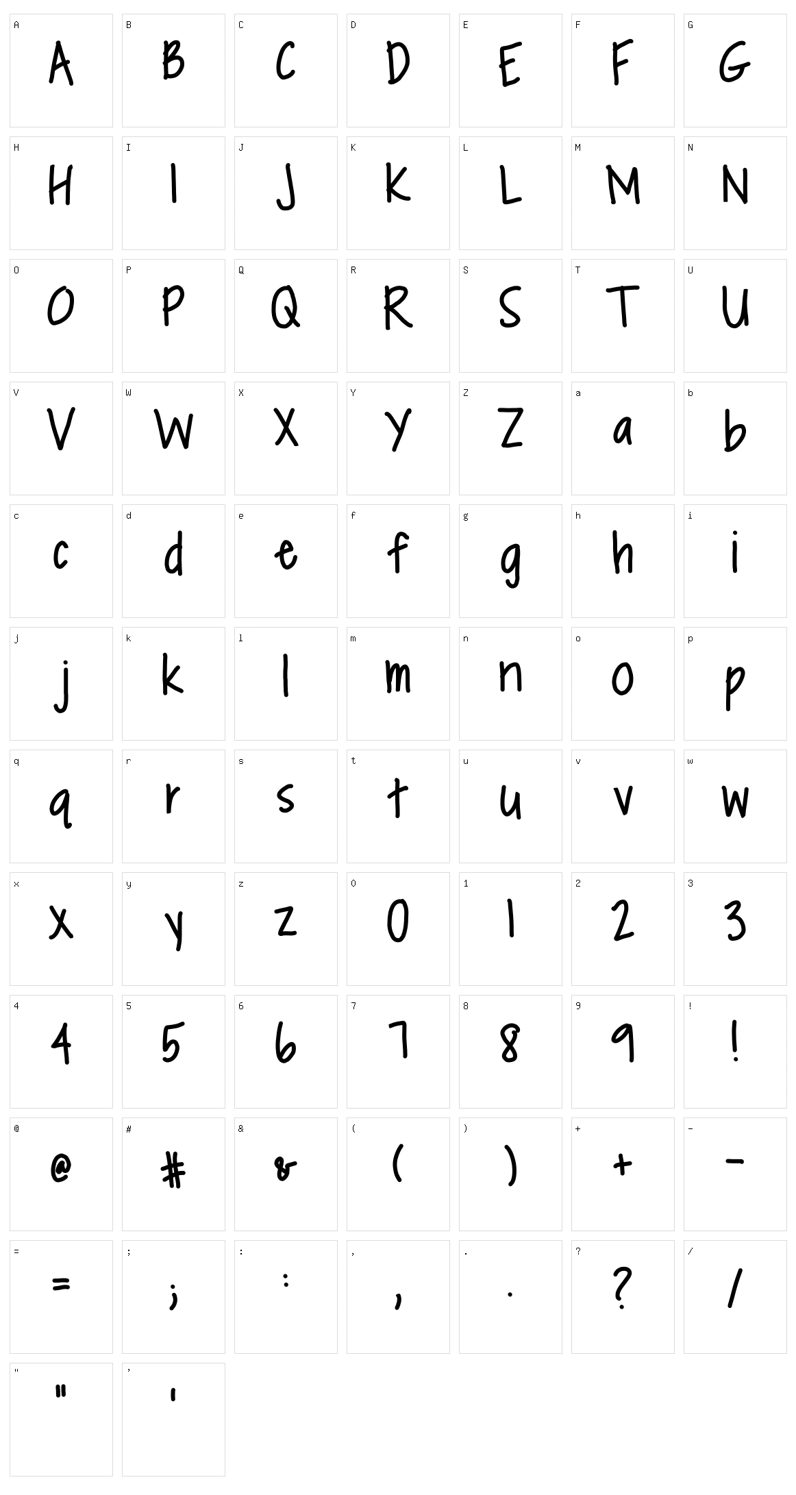 Oatmeal And Raisins Character Set