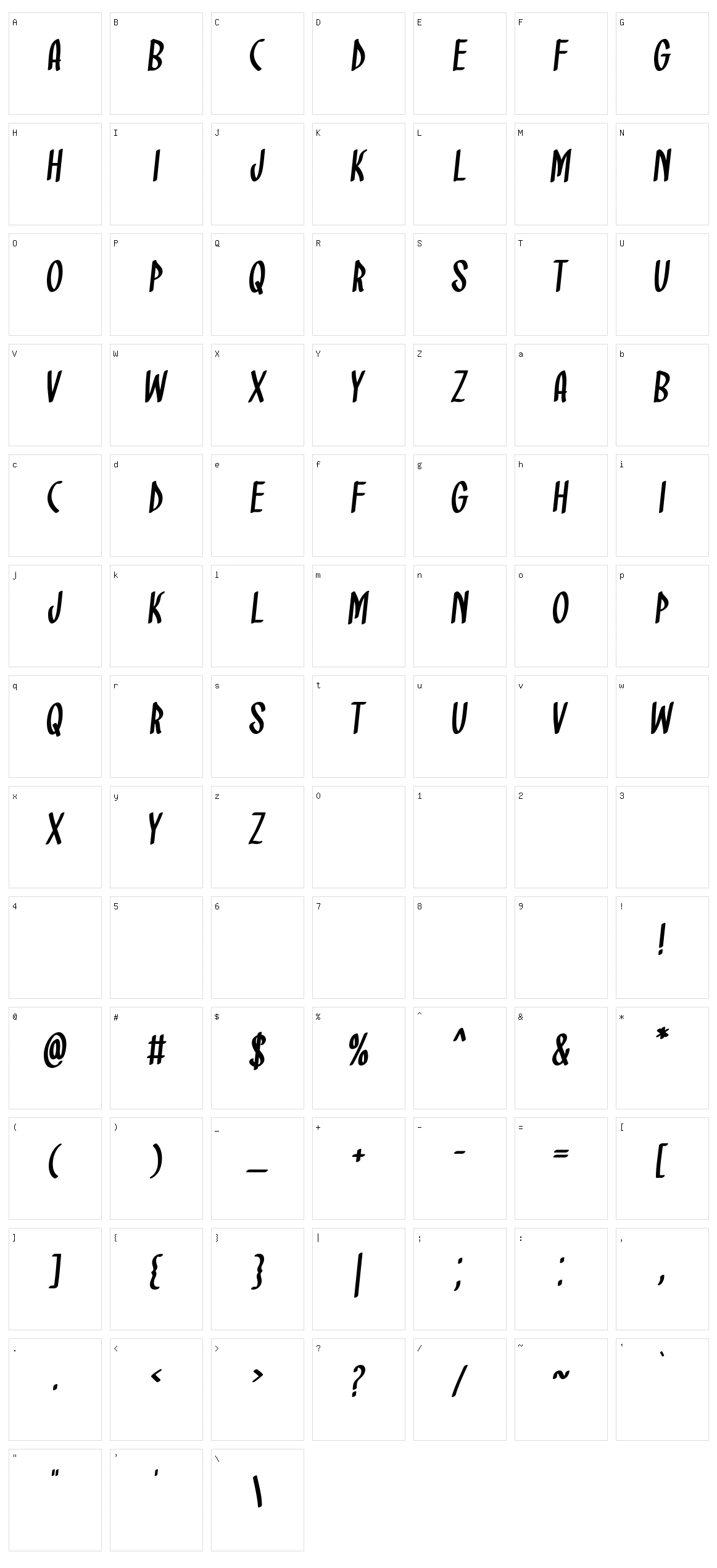 Obligation Character Set