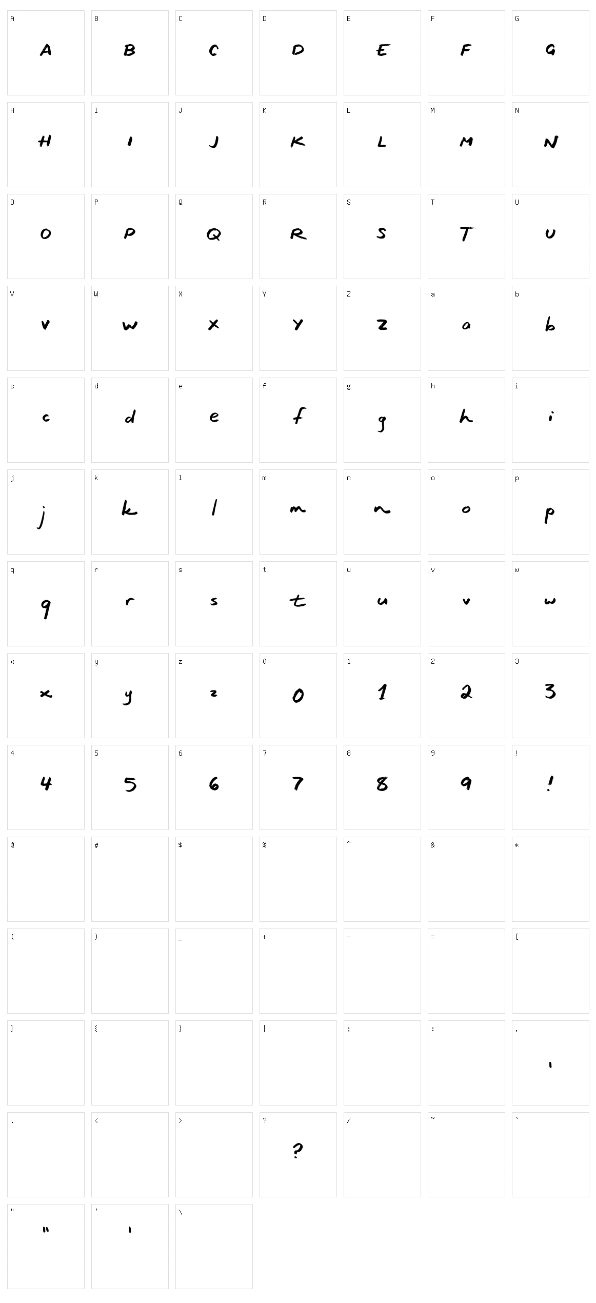 Ocean Coastlines Character Set