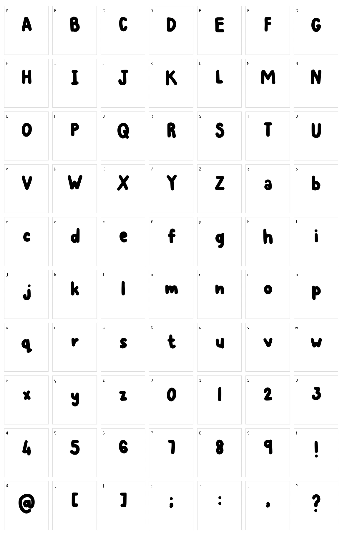 Ochi Character Set