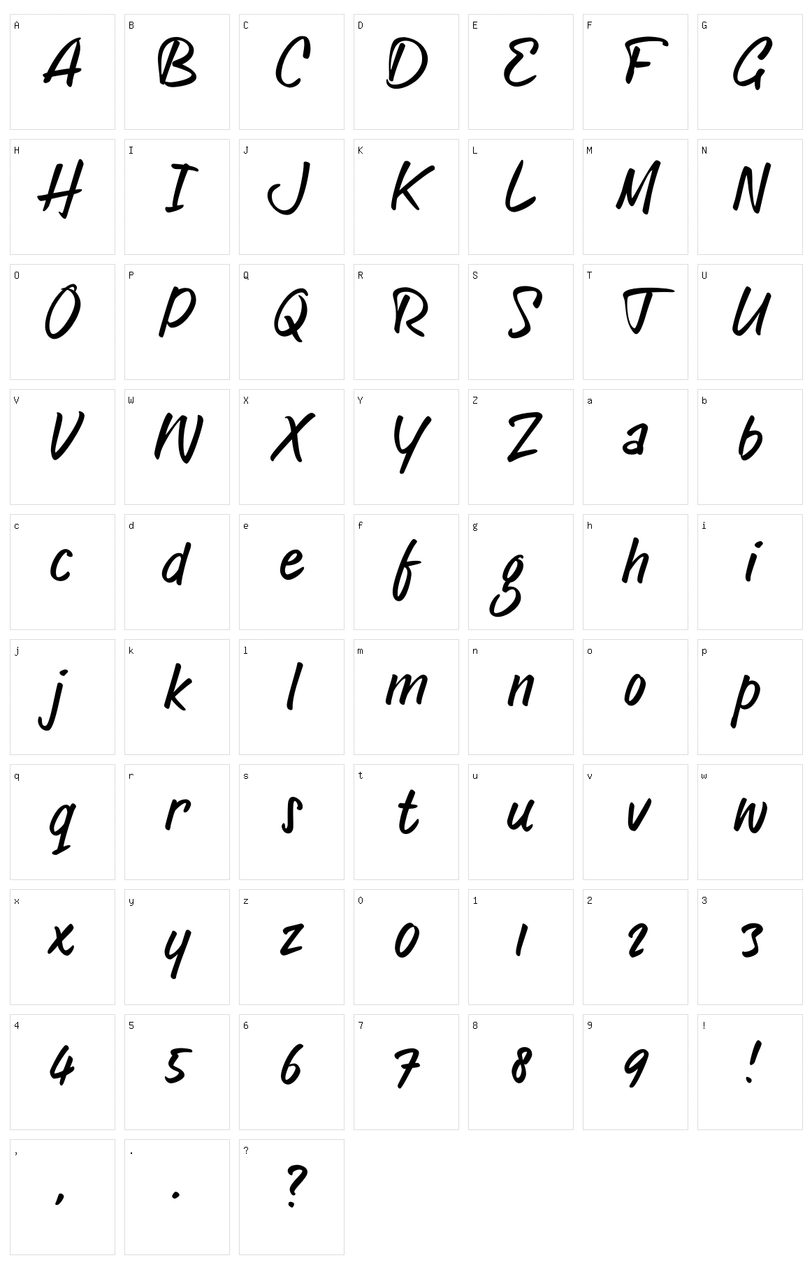 Old Letterhand Character Set
