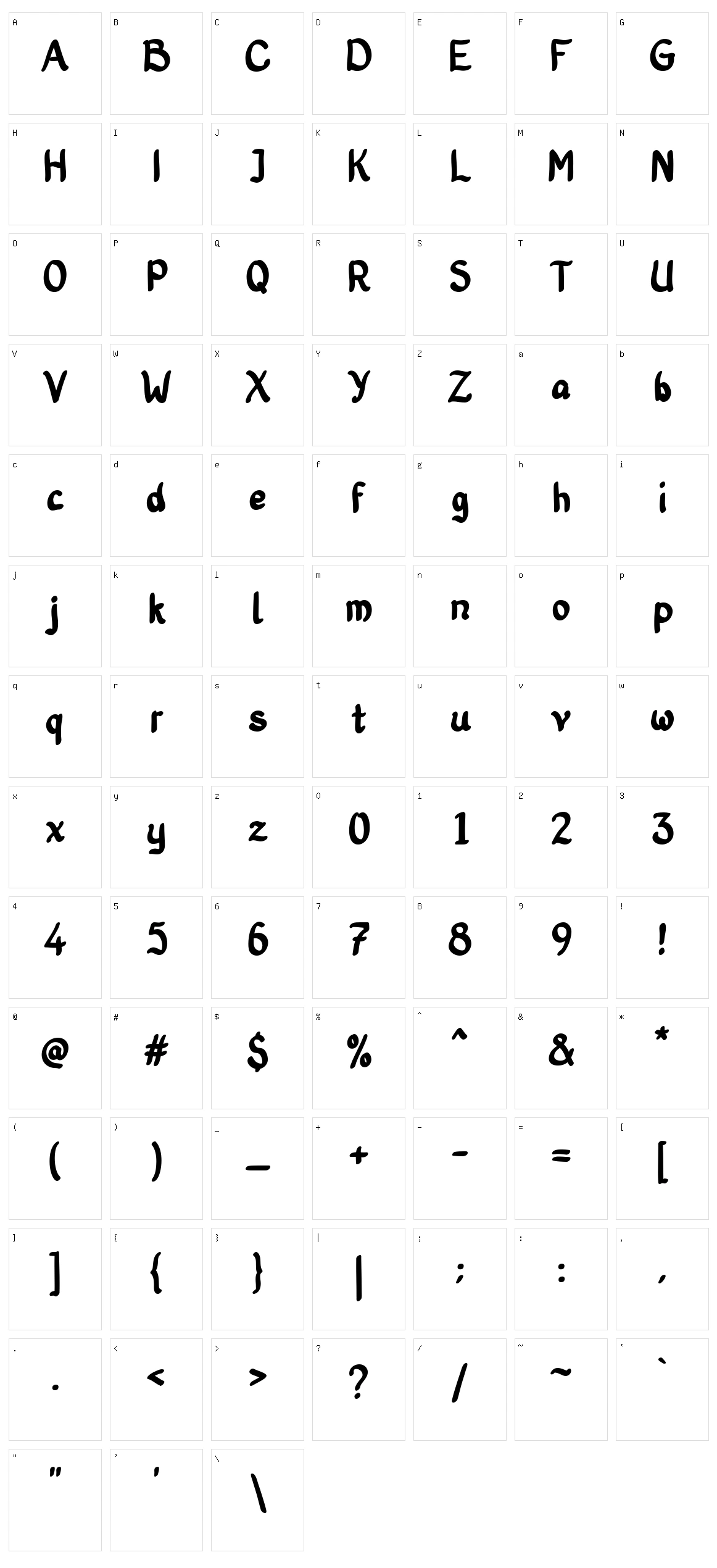 Old Story Character Set