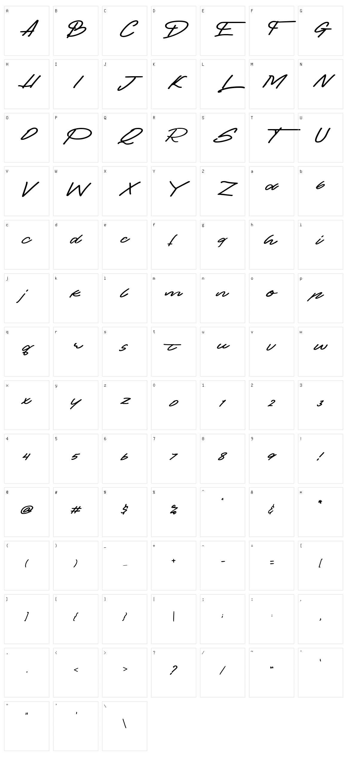 Ollus Character Set