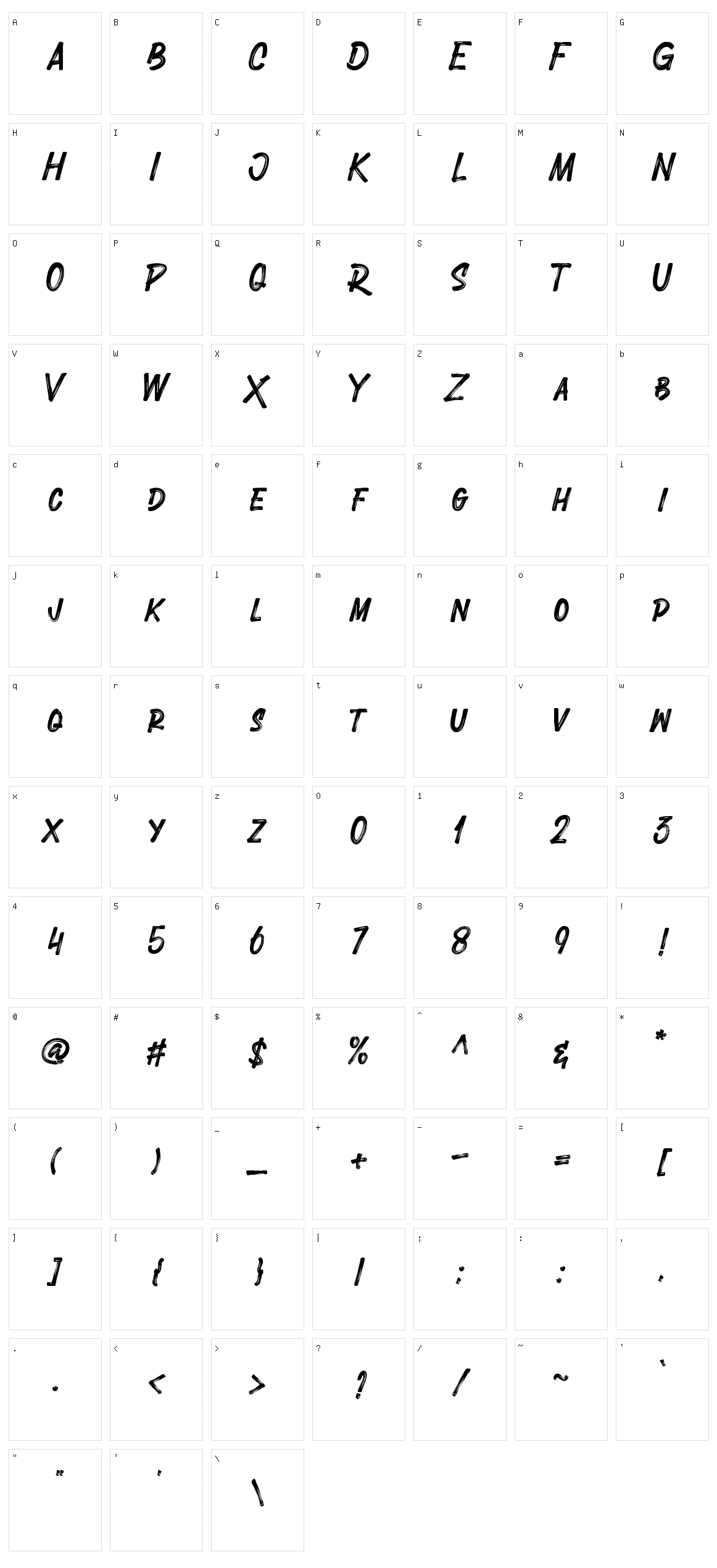 One Billion Script Character Set