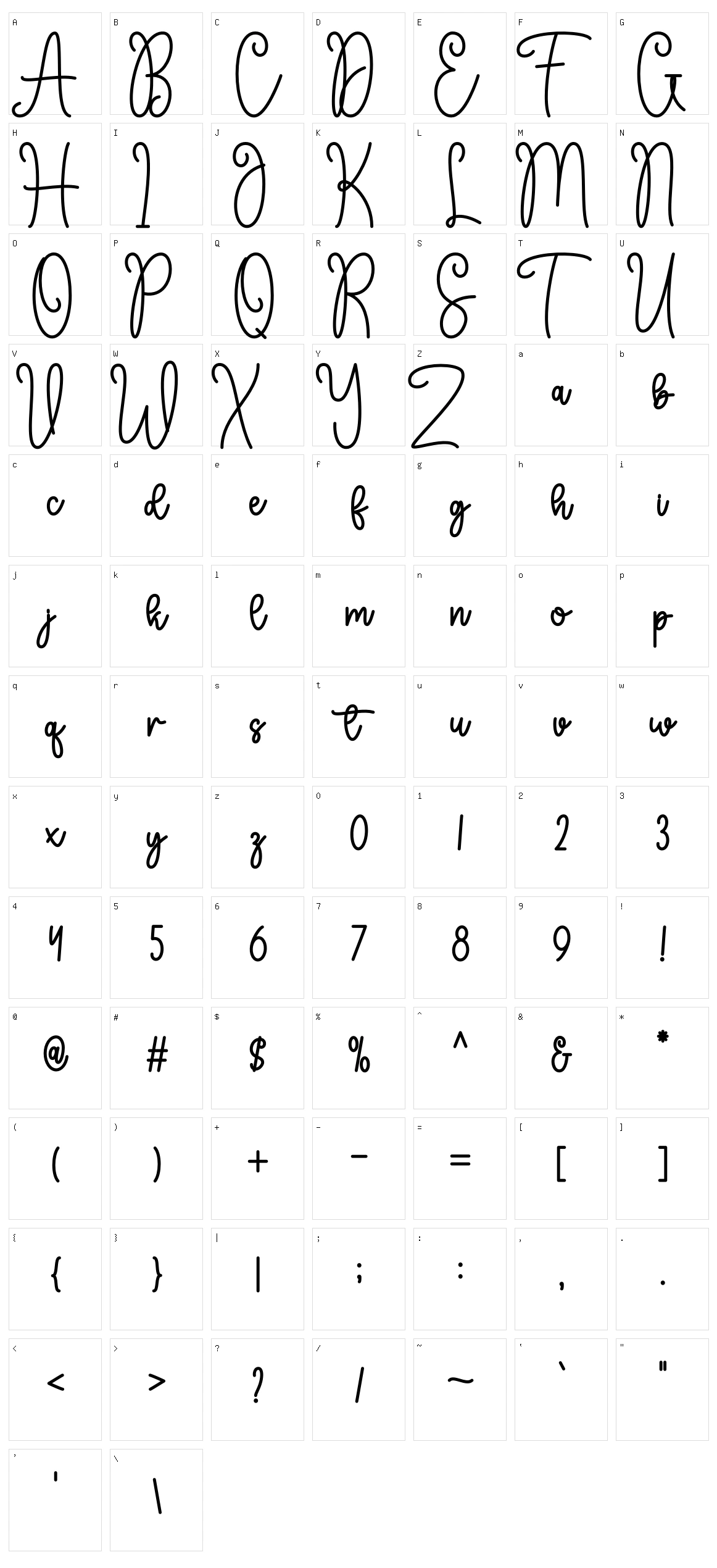 One Day Character Set