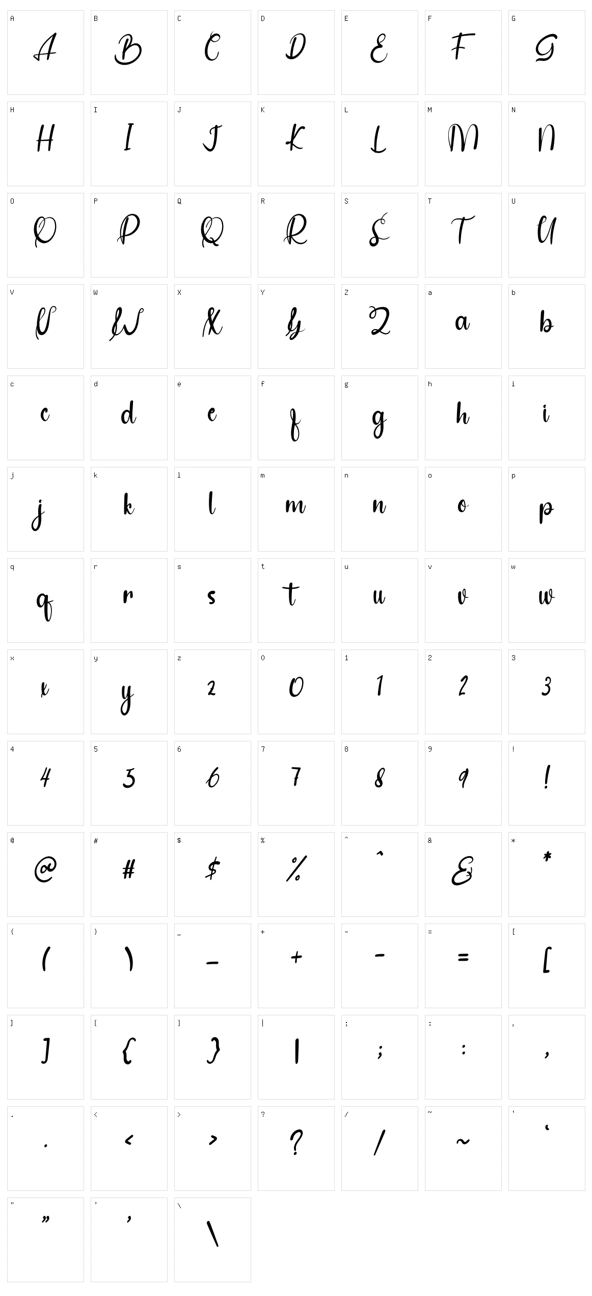 Onion Character Set
