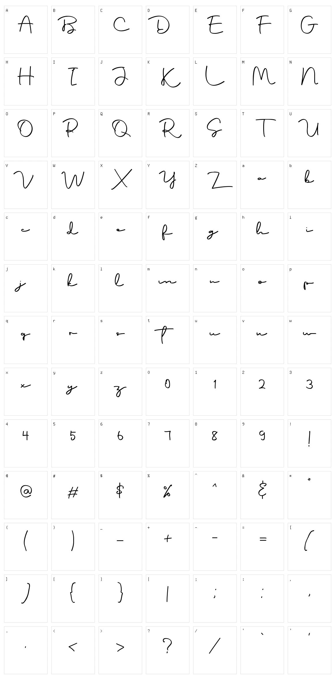 Ontohood Character Set