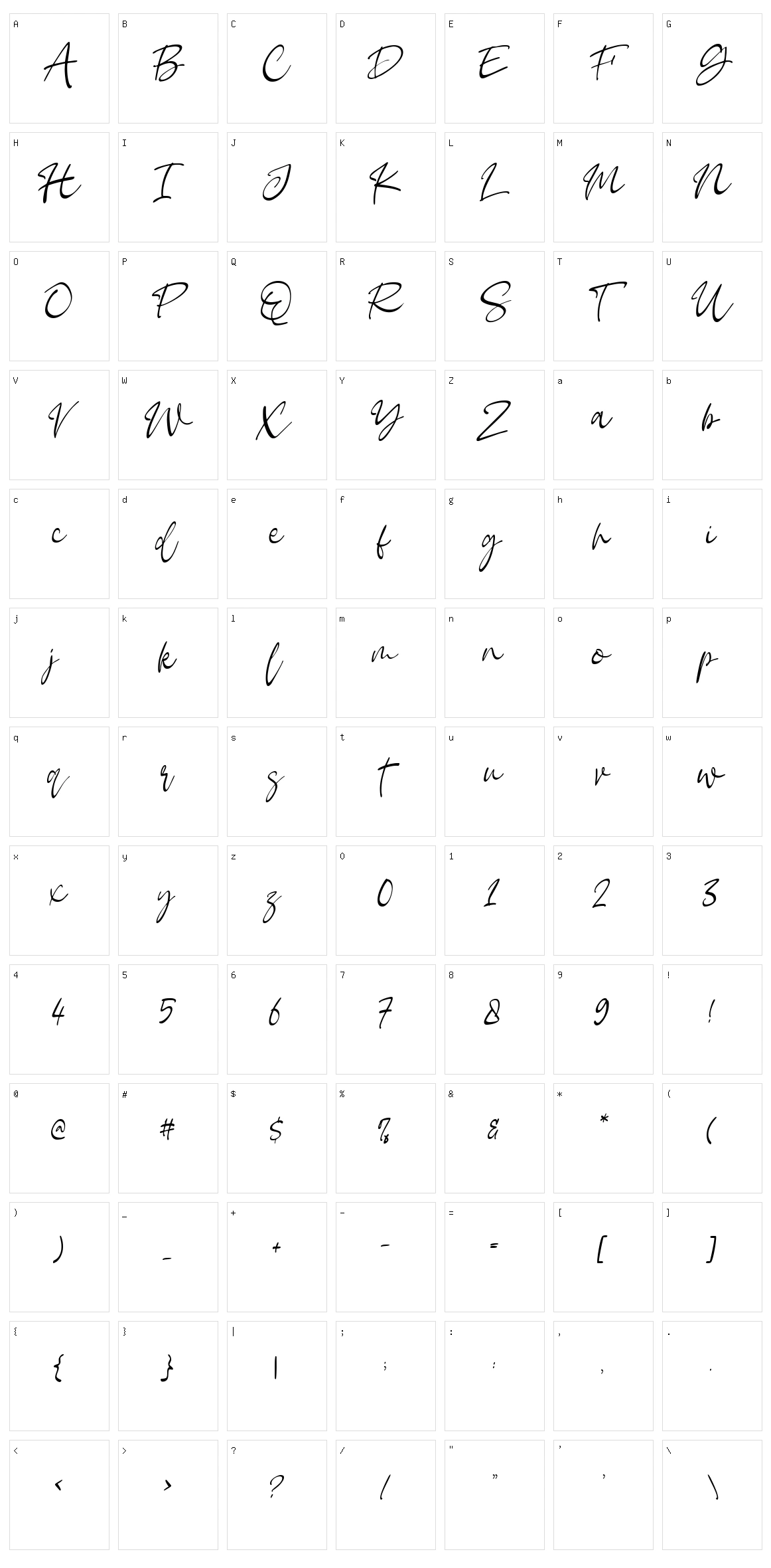 Open Book Character Set