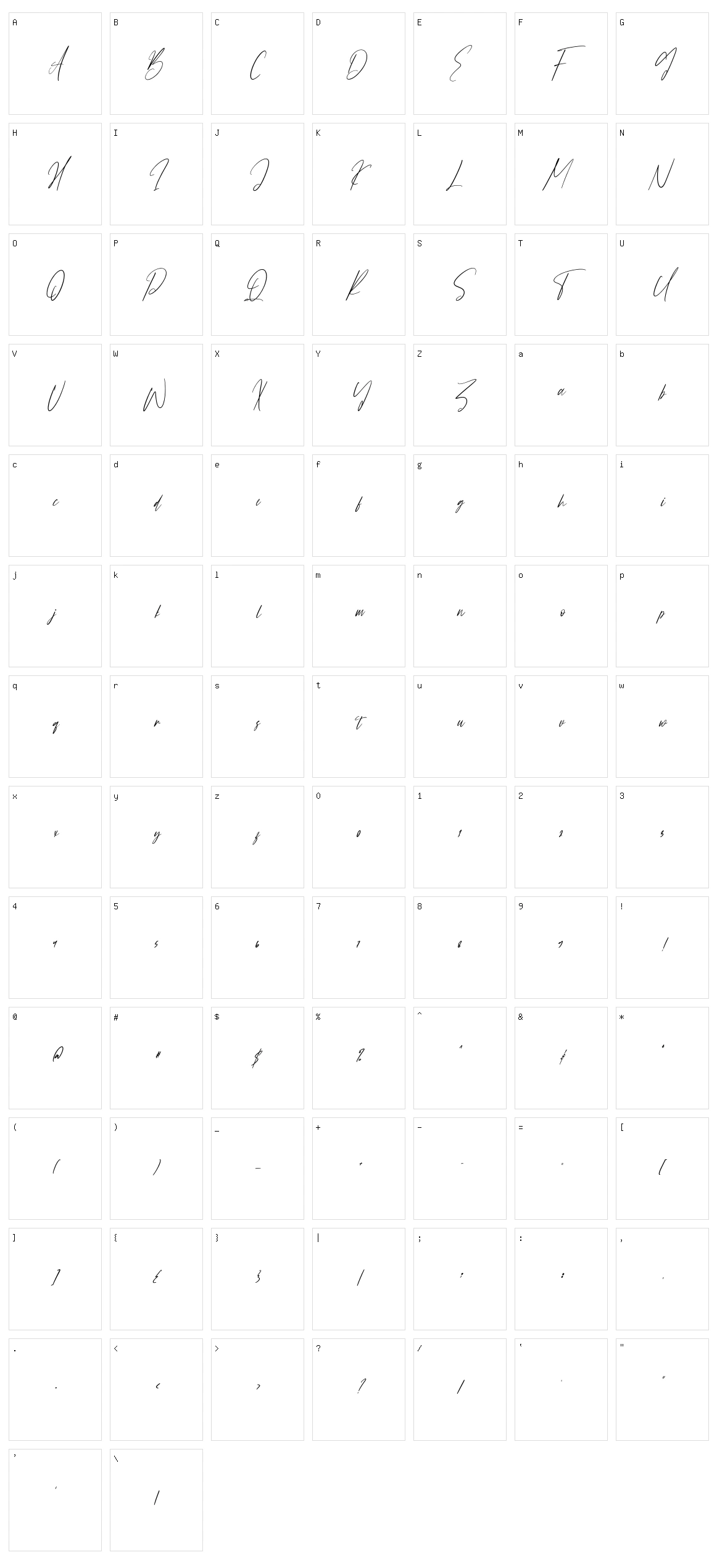 Orang Indonesia Character Set