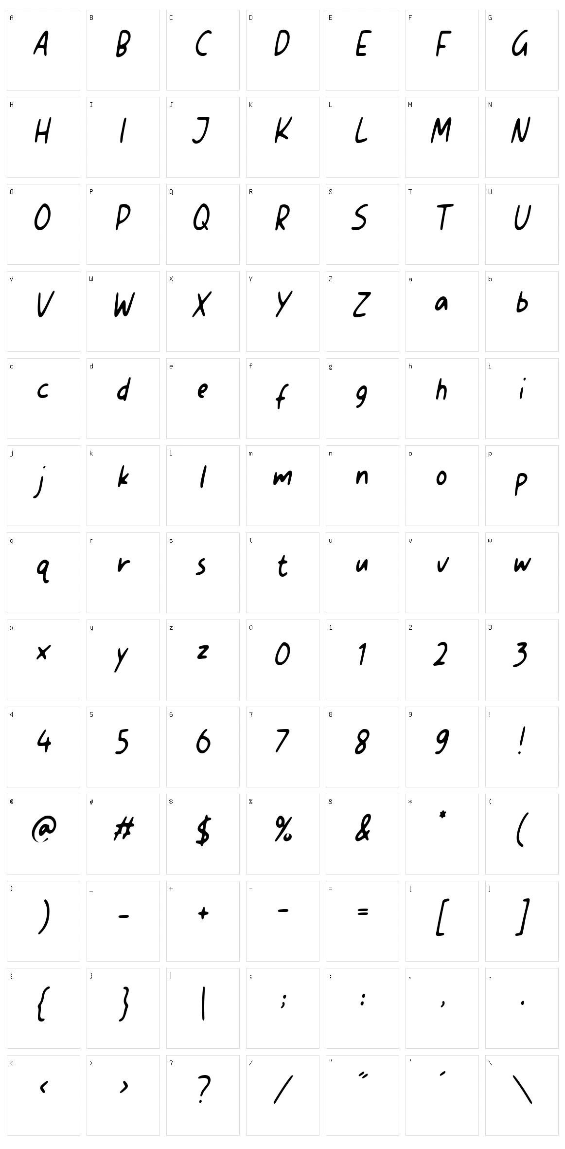 Original Quotes Character Set