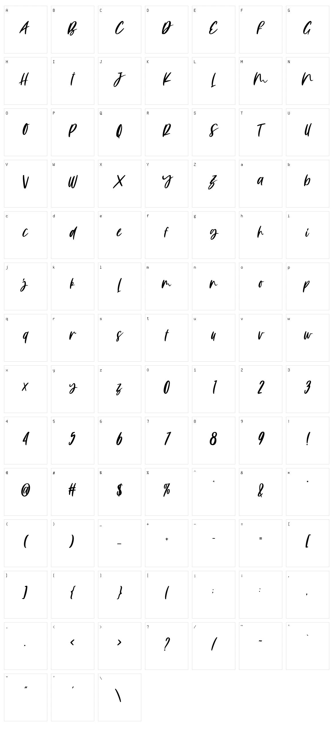 Ortizan Waves Character Set
