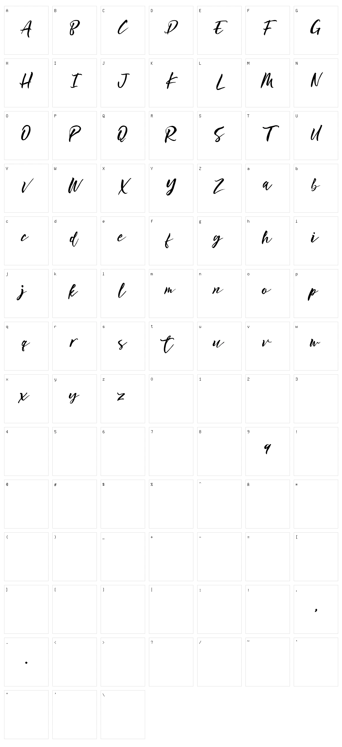 Ottmar Character Set