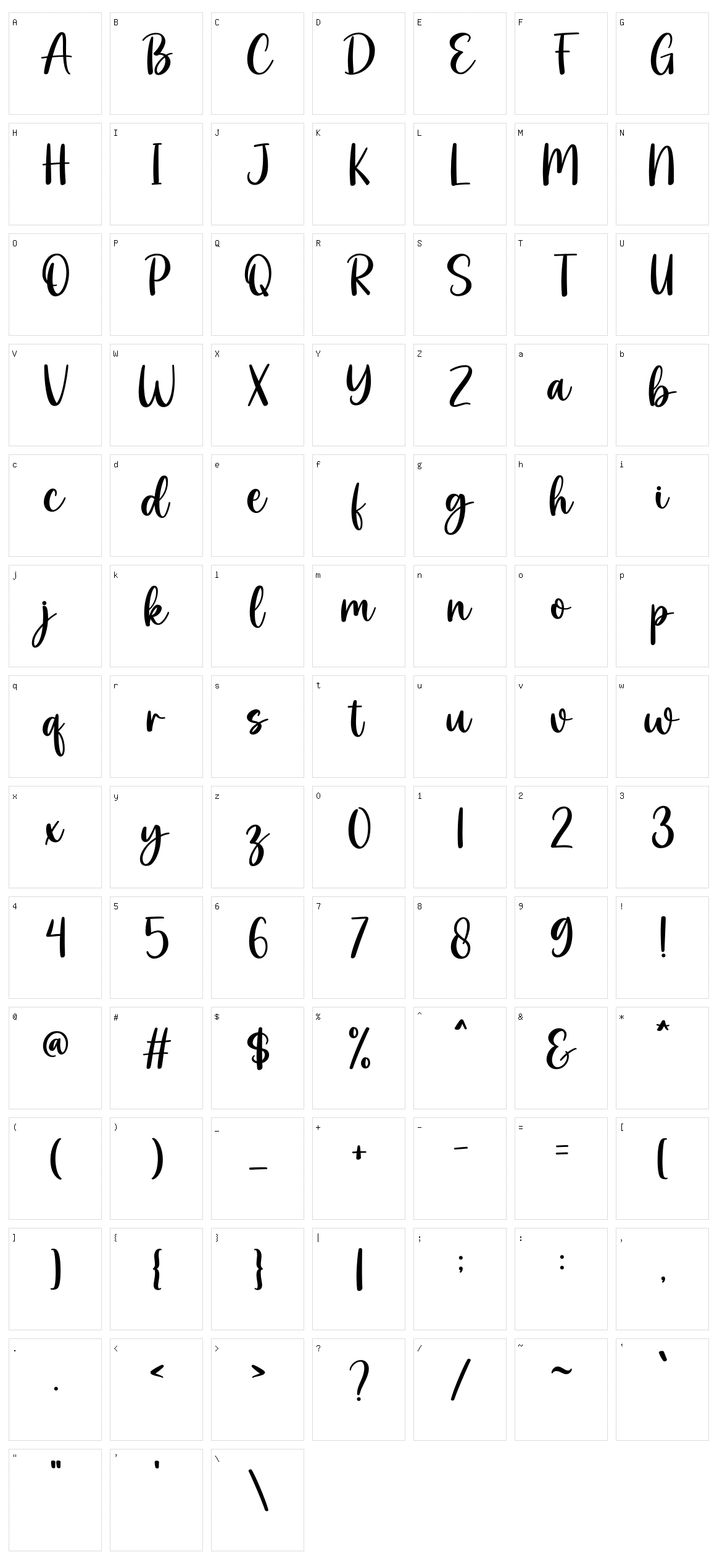 Overthink Character Set