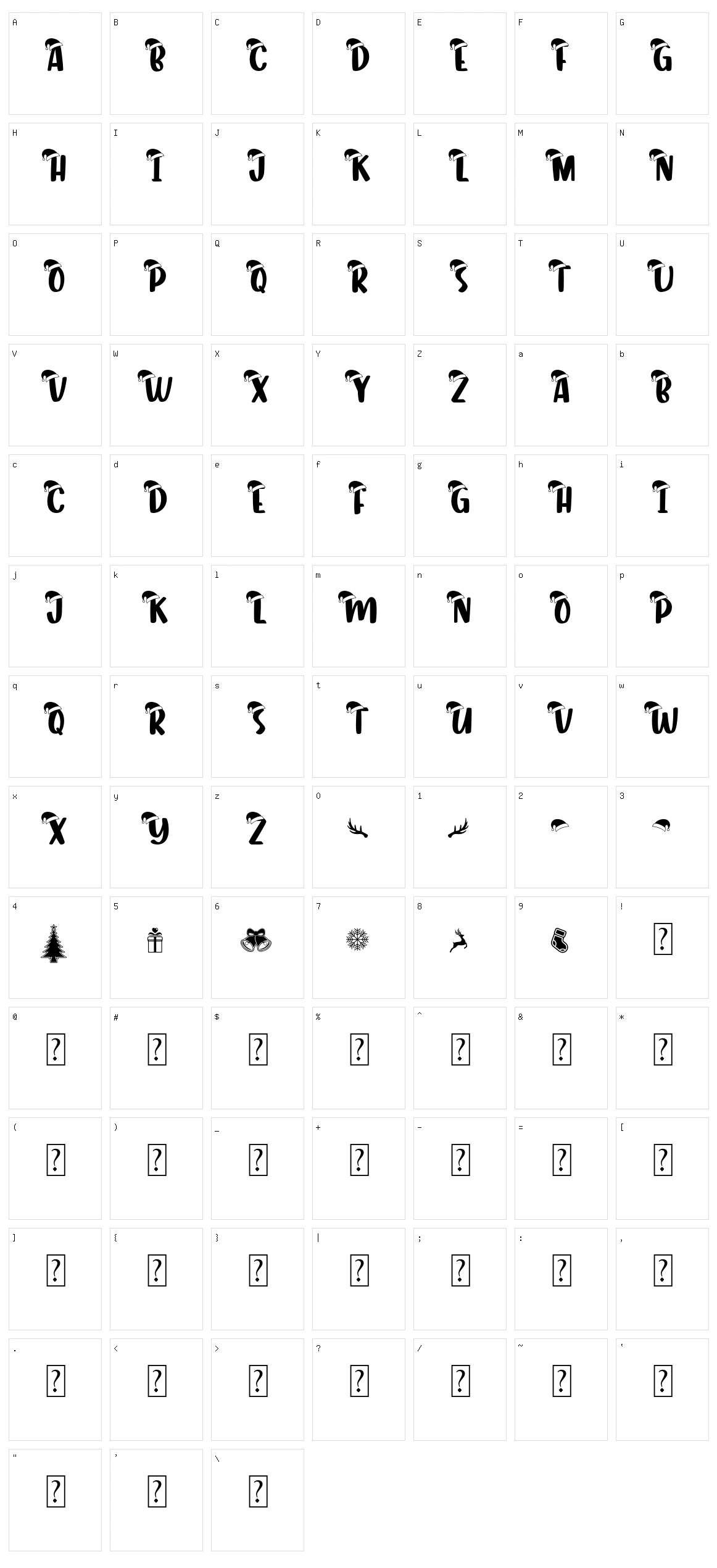 Tortello Character Set