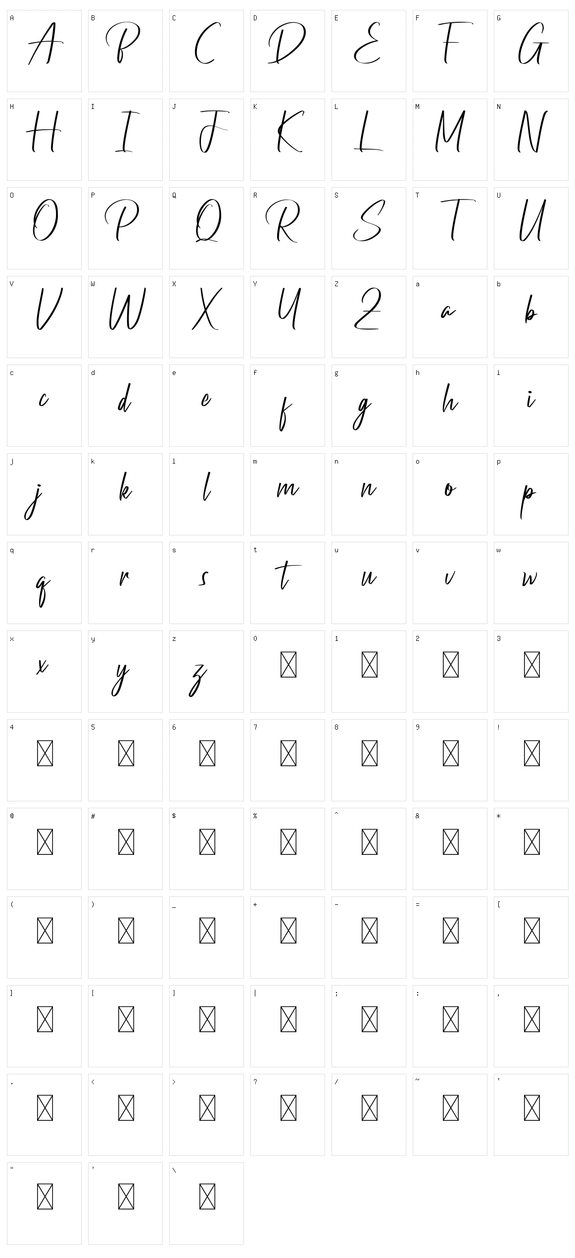 Pandemi Character Set
