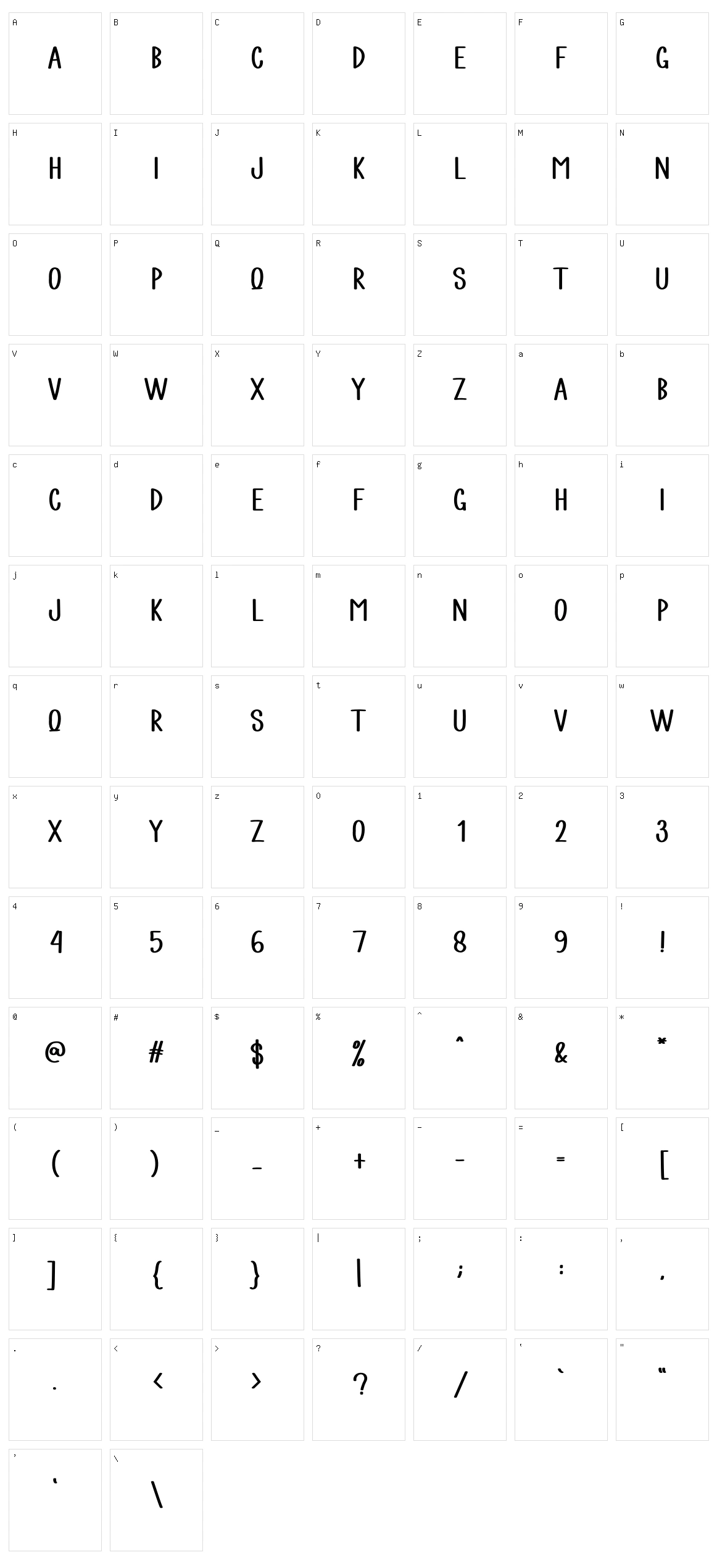 Paper Book Character Set