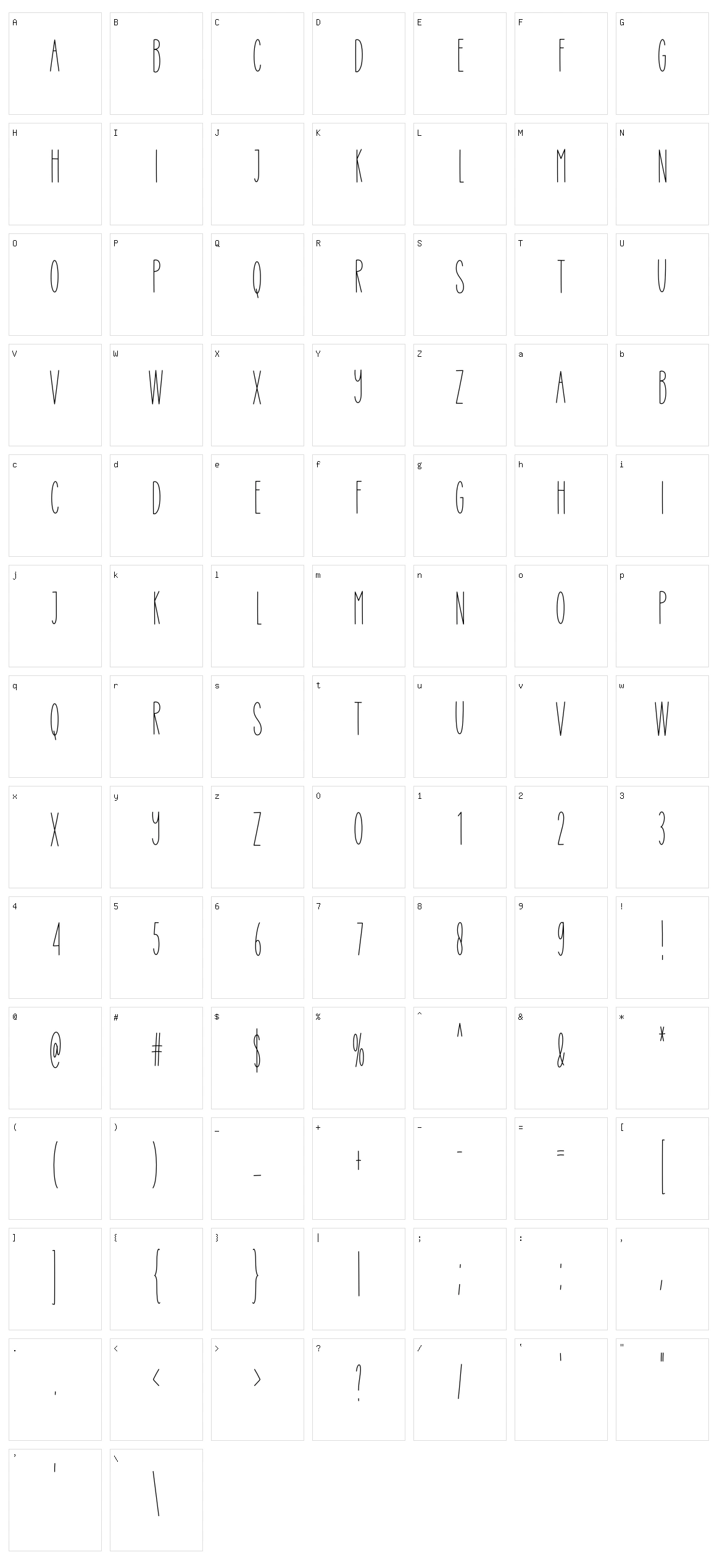 Paperwork Character Set