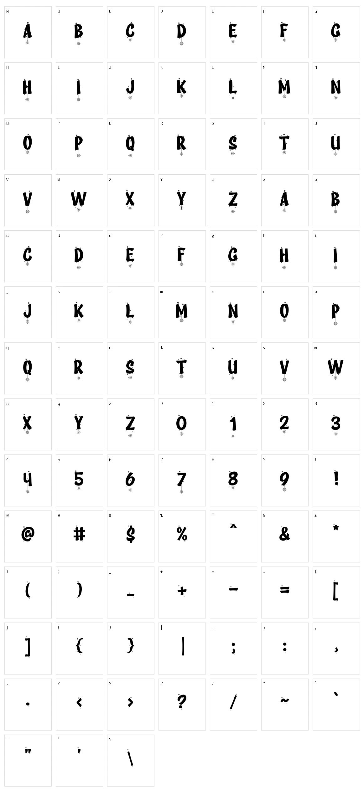 Deiland Character Set