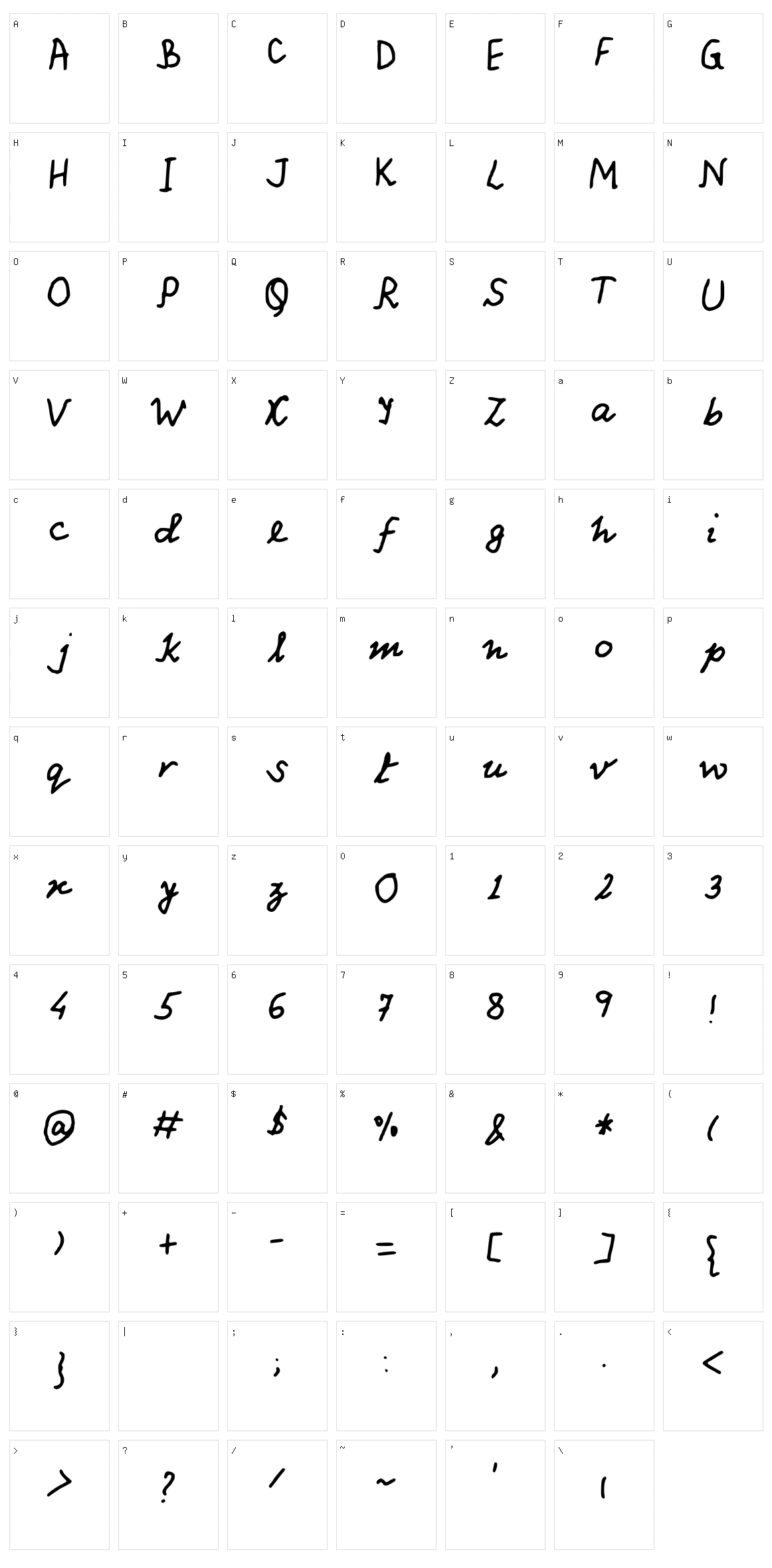Pathas Character Set