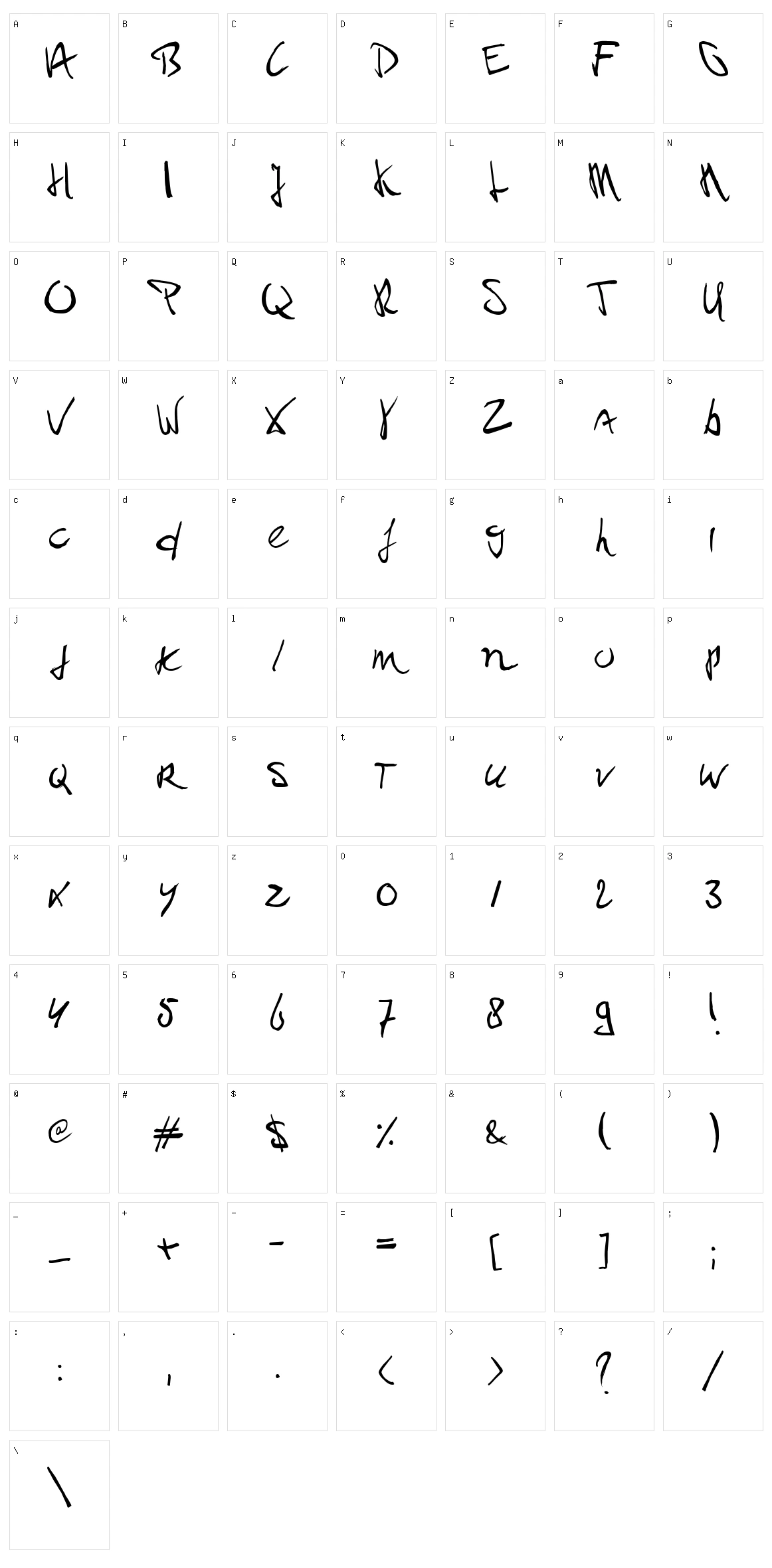 Paul PC Character Set