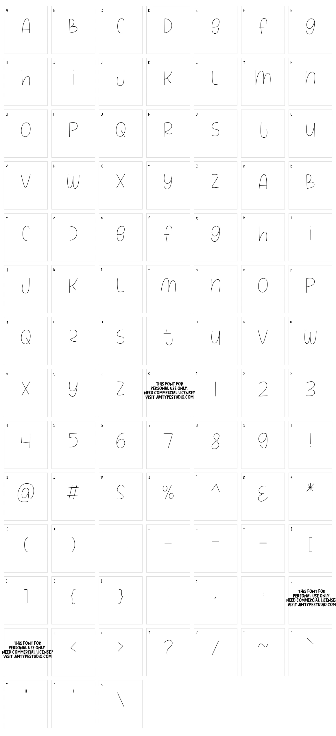 Peach Farm Character Set