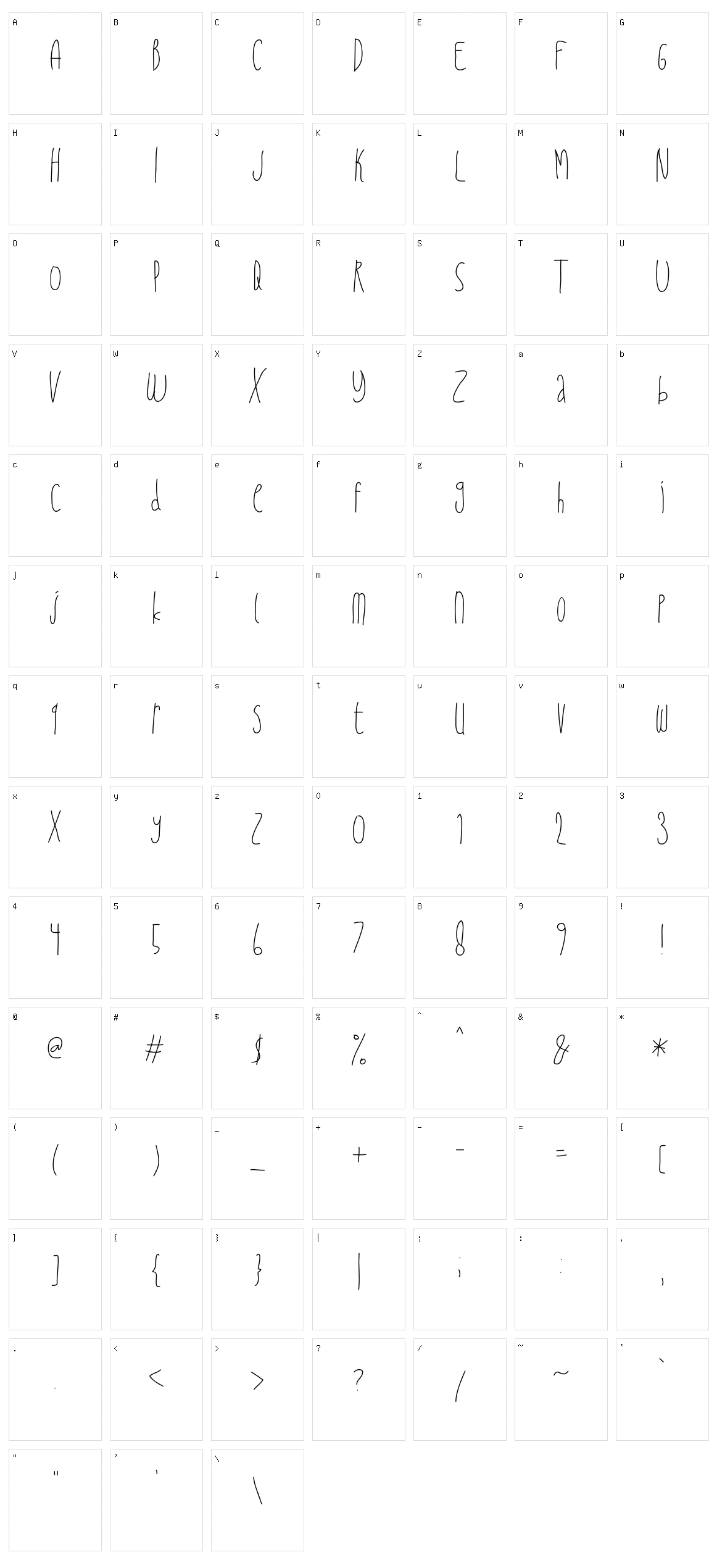 Pemburu Senja Character Set