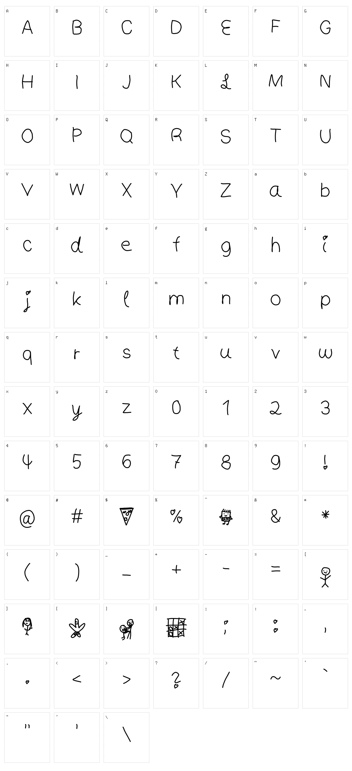 People Character Set