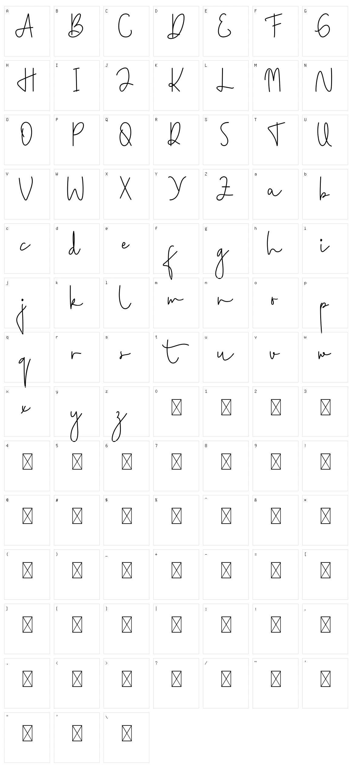 Pep Talk Script Character Set