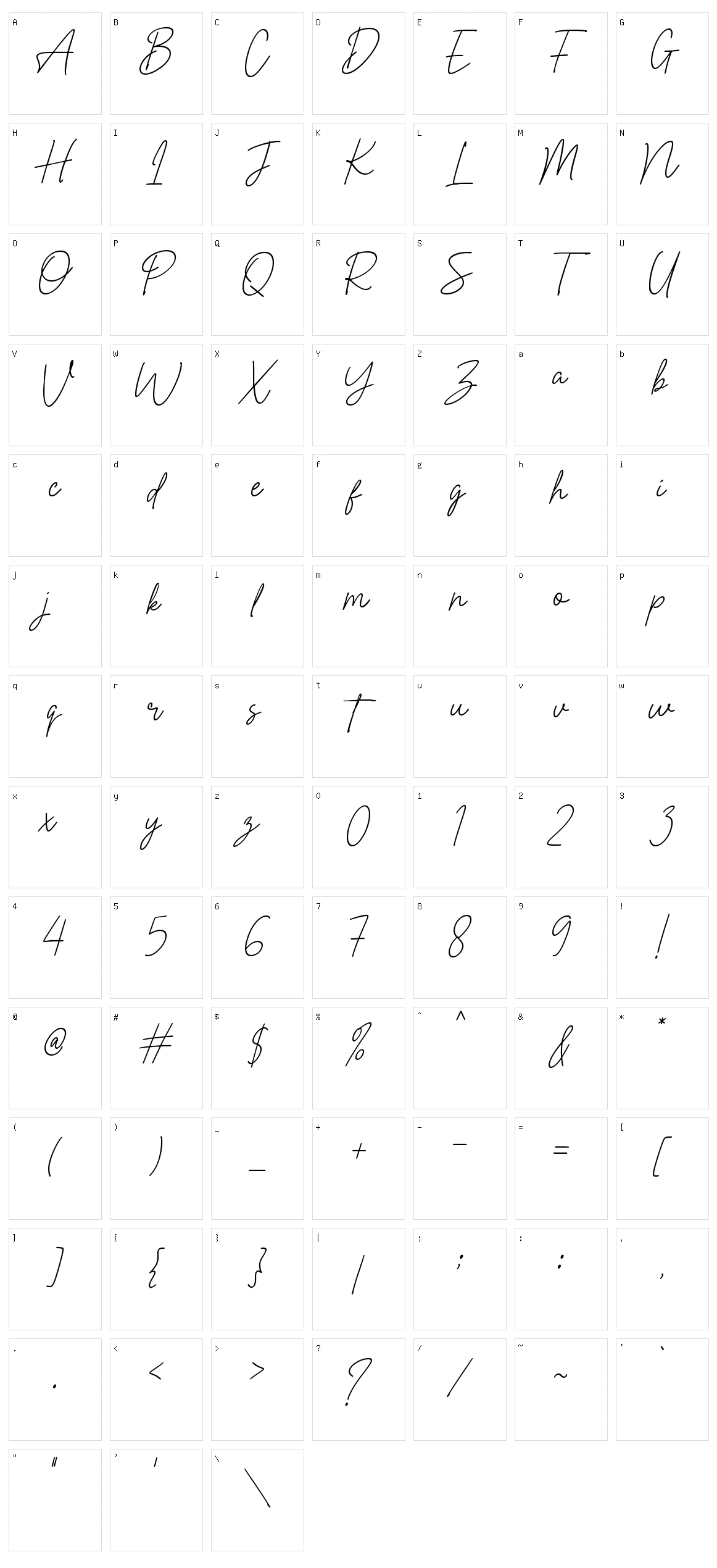 Perfect Beloved Character Set