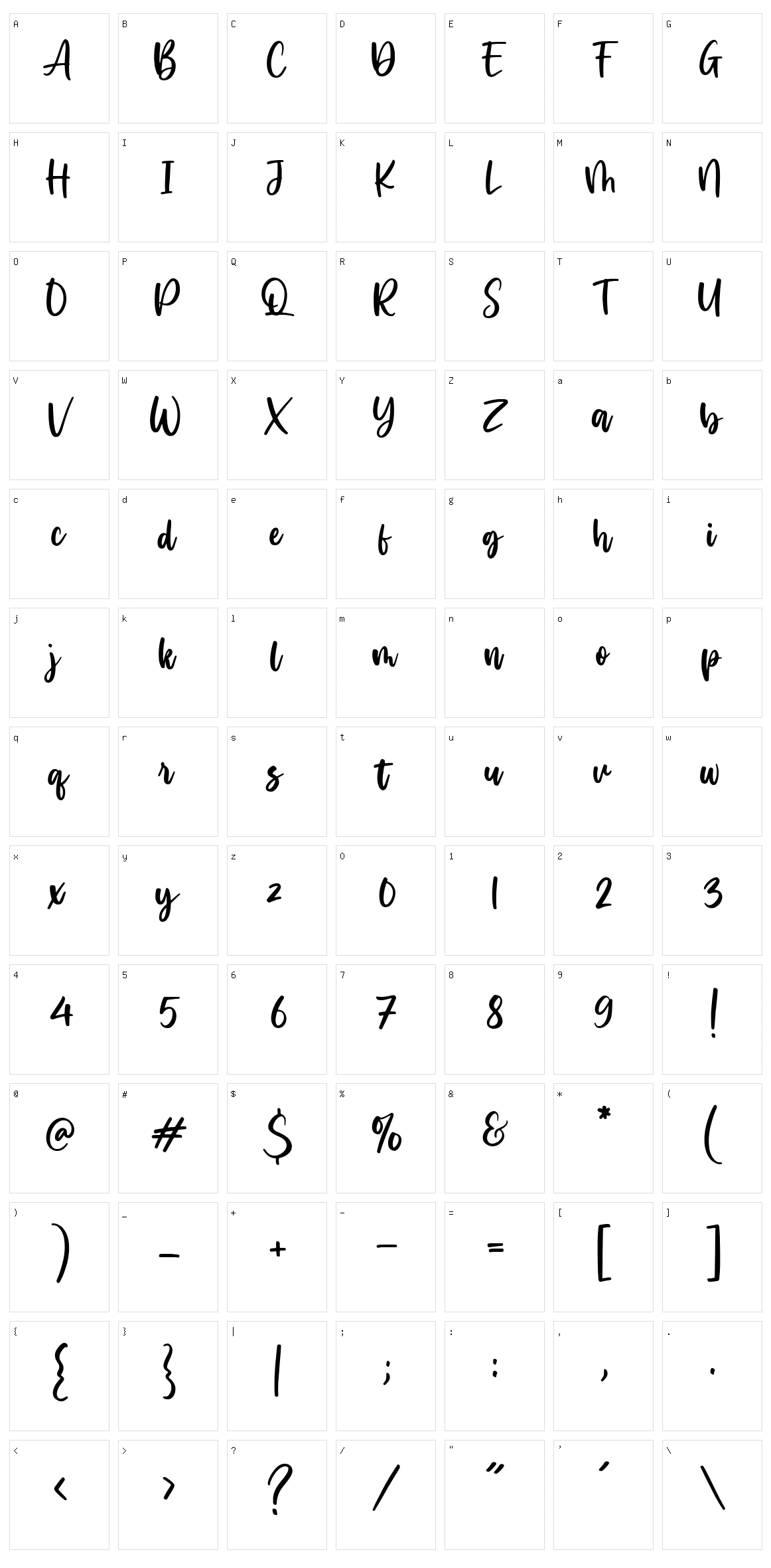 Perfect Island Character Set