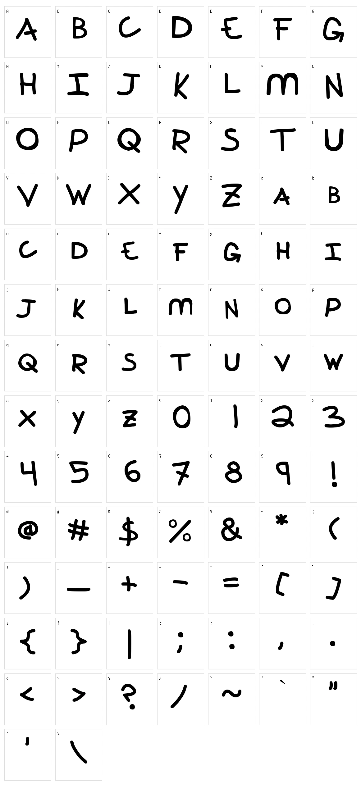 Perspective Character Set