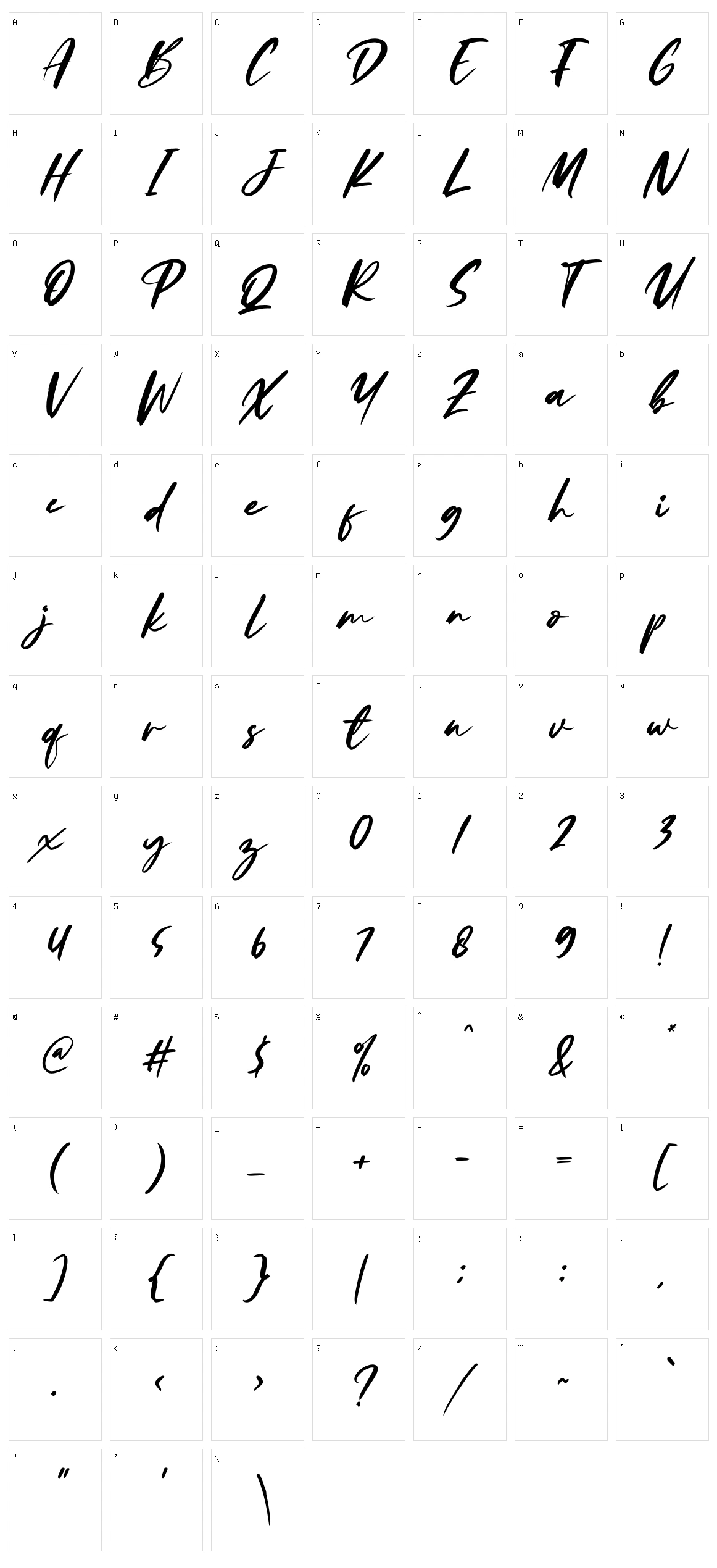 Pharllos Character Set