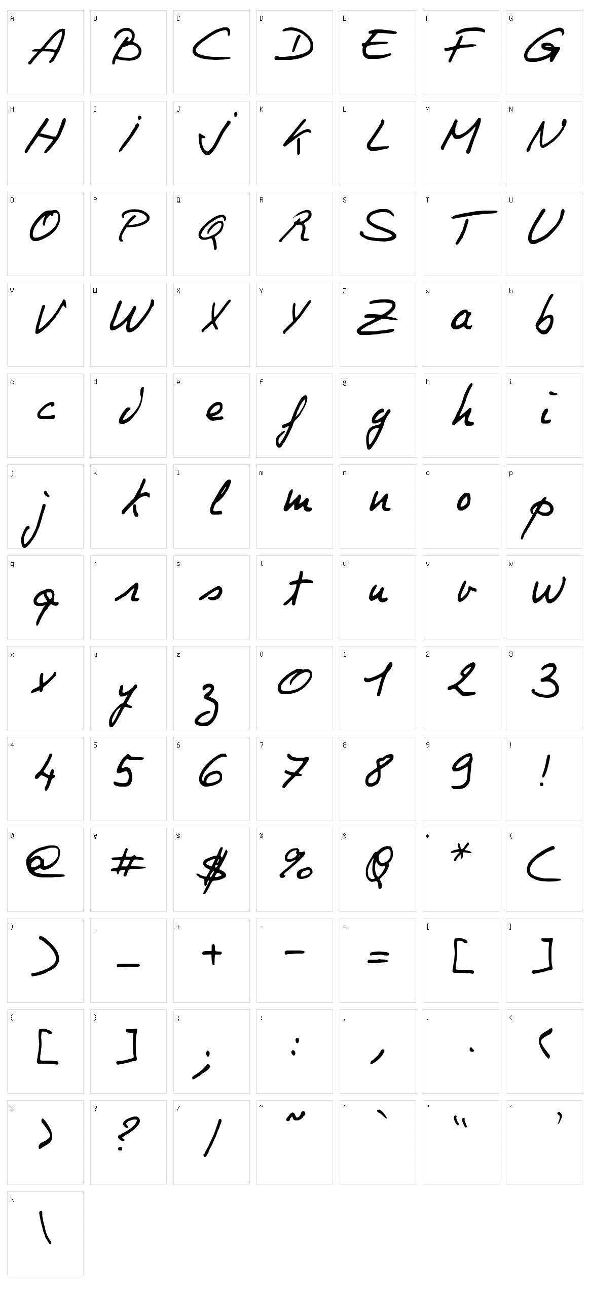 Philing Character Set