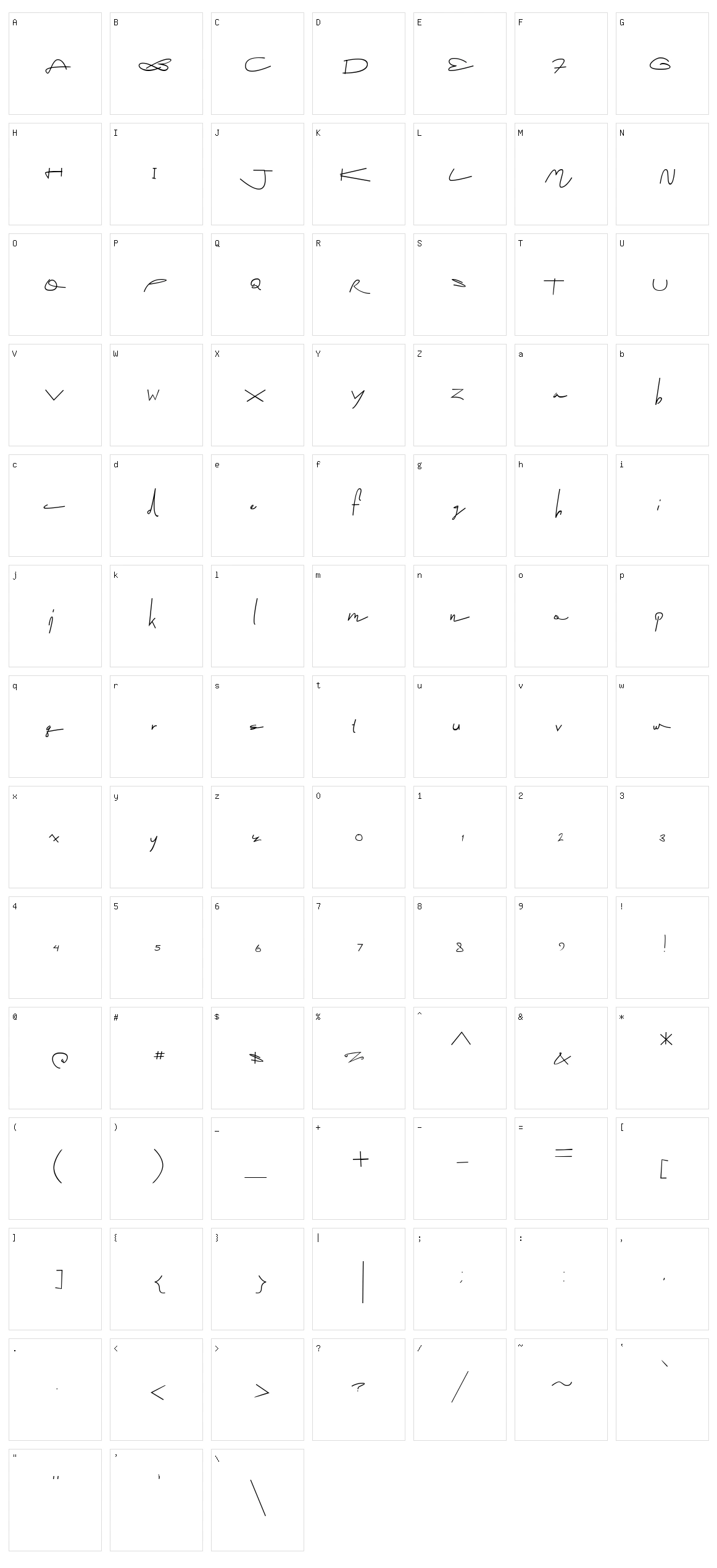Picablo Fentier Character Set