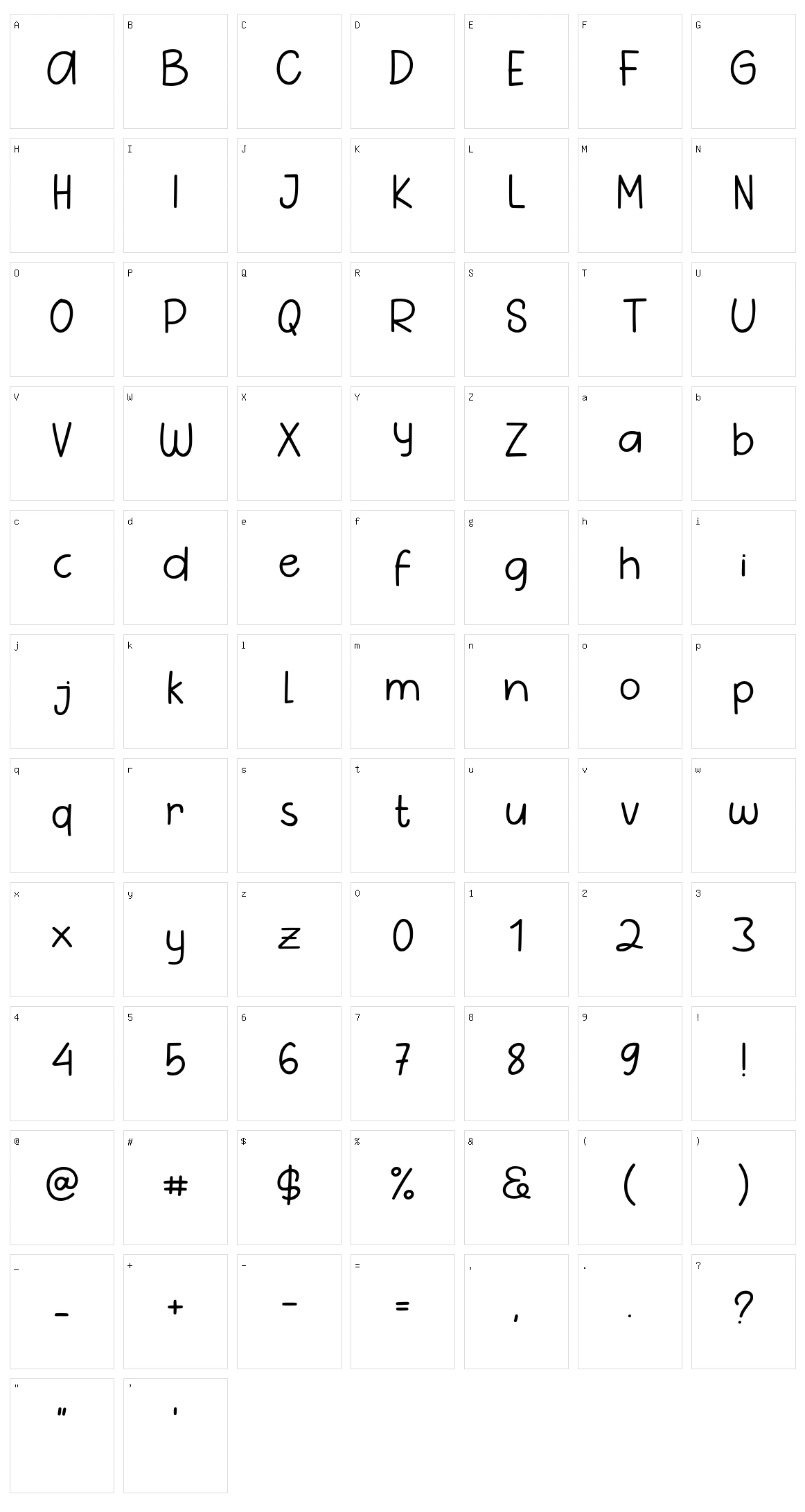 Pig Year Sans Character Set