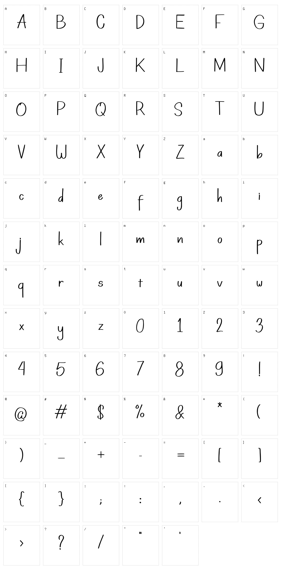 Piko Character Set