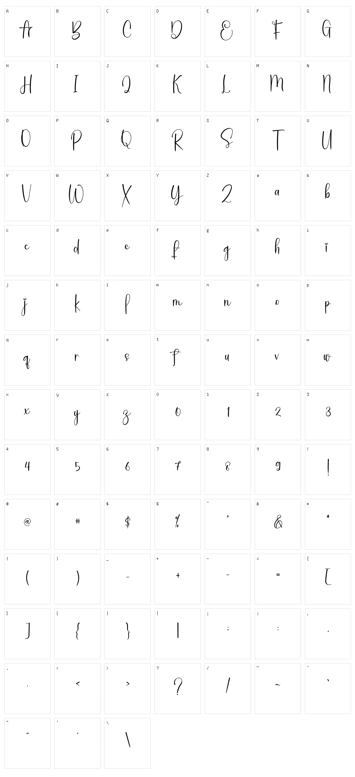 Pinky Caramel Character Set