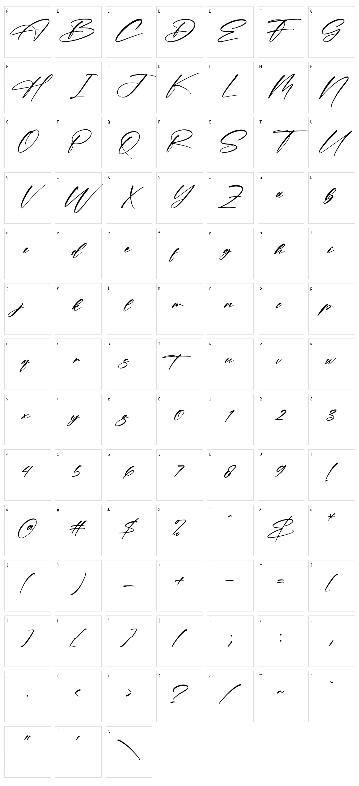 Pirattes Character Set