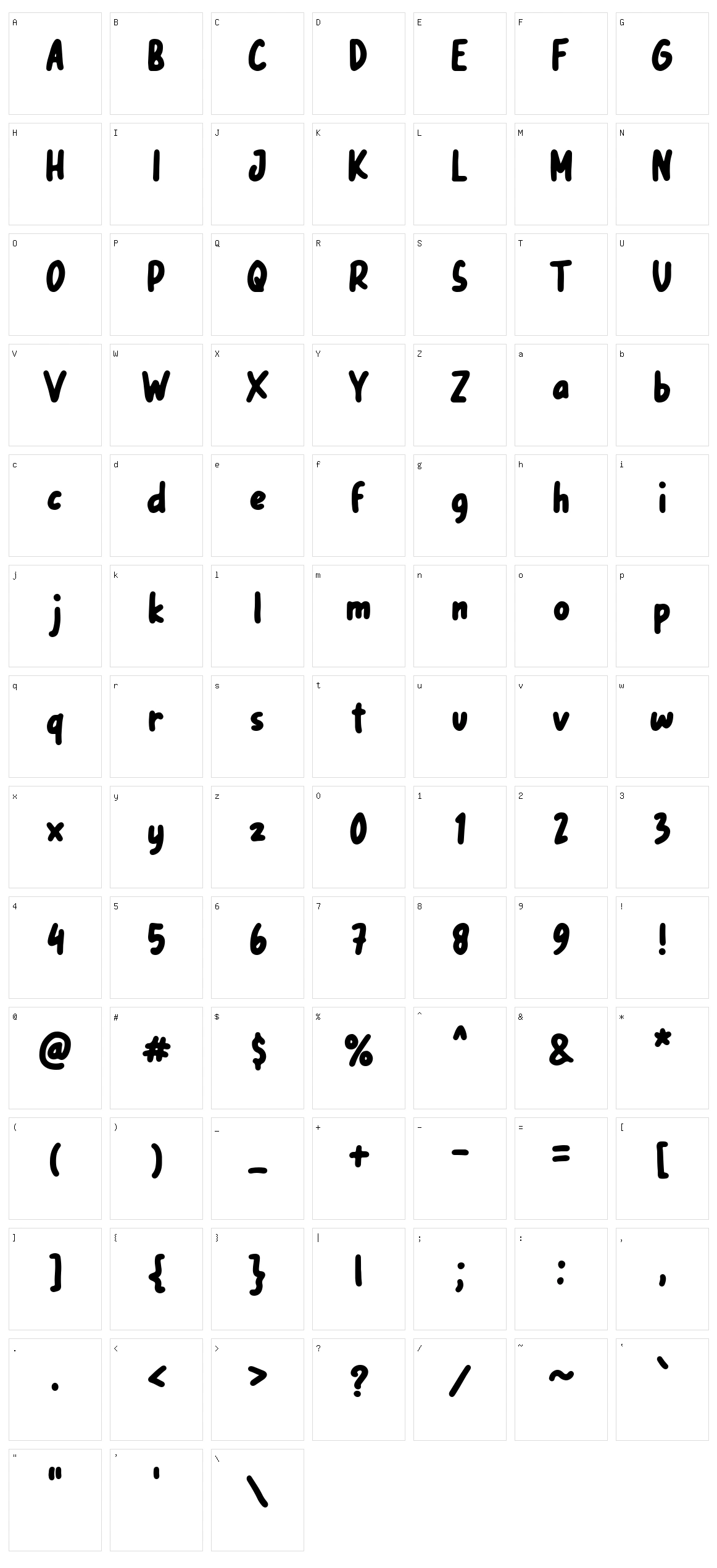 Pitbull Character Set