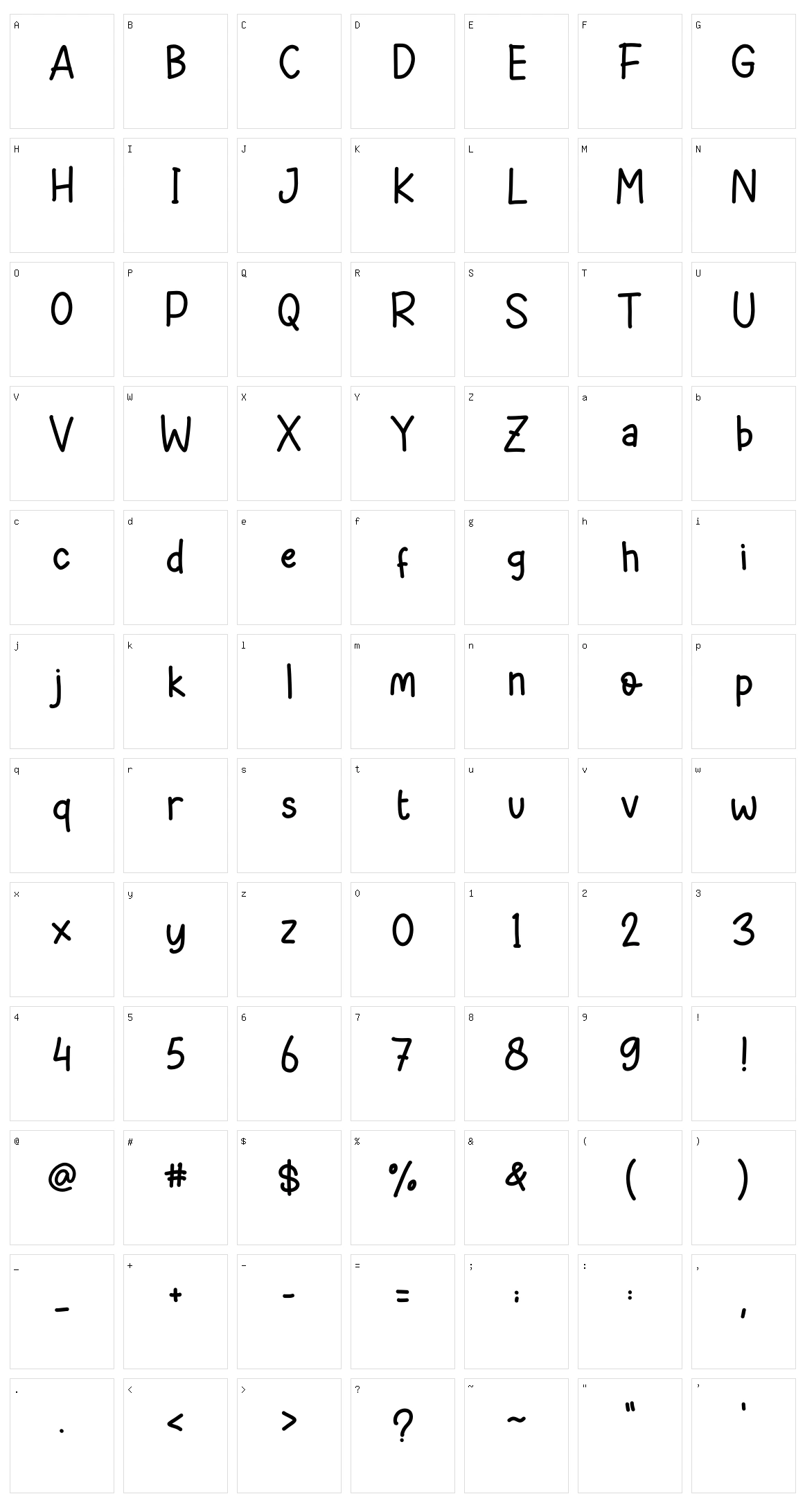 Playmate Character Set