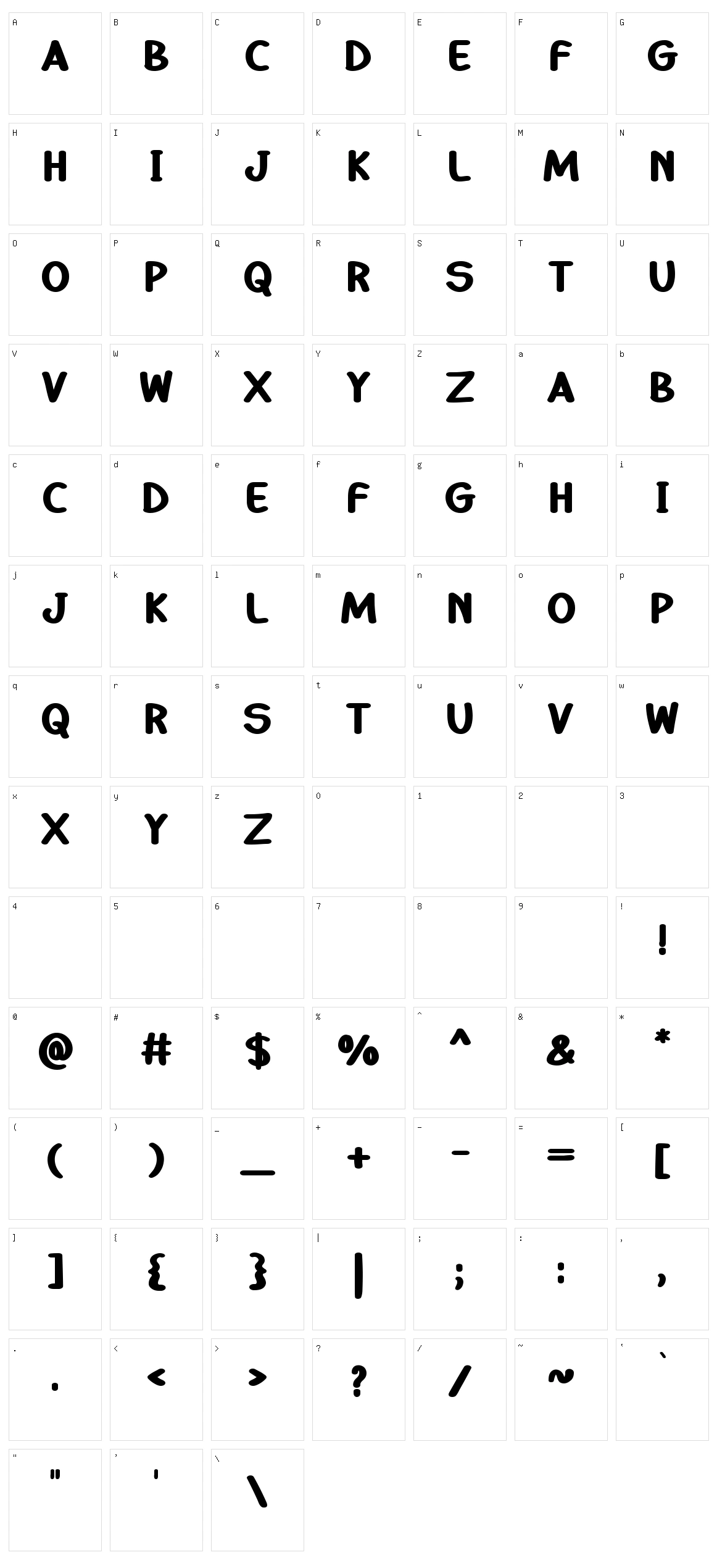 Pleasant Feelings Character Set