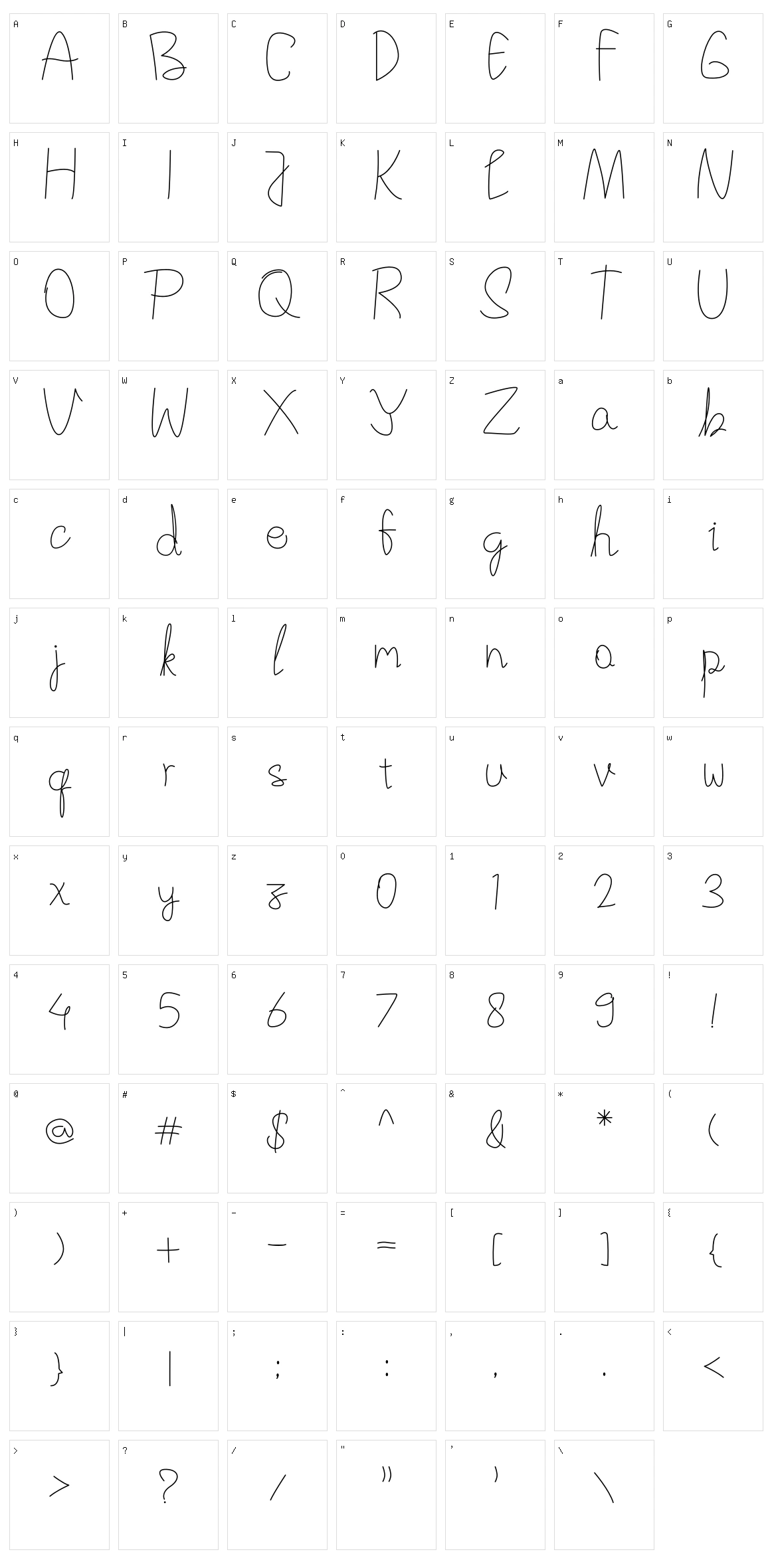 Pletoy Character Set