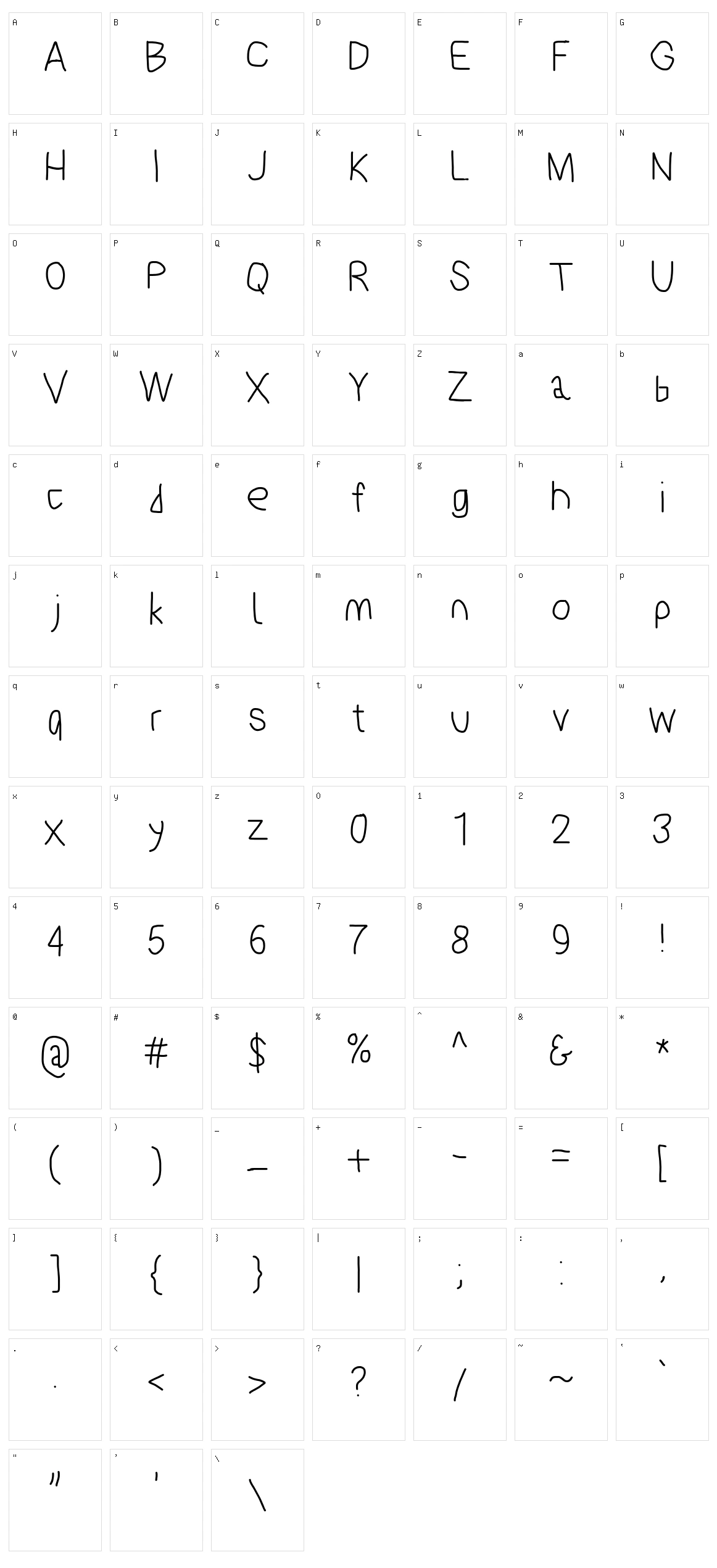 PolanStronk Character Set